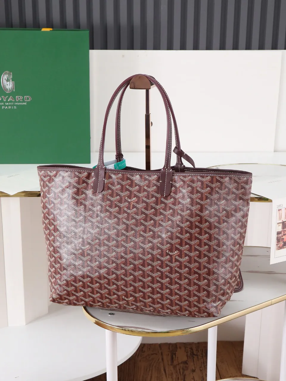 Goyard Hobo Shoulder Bag Vintage Canvas