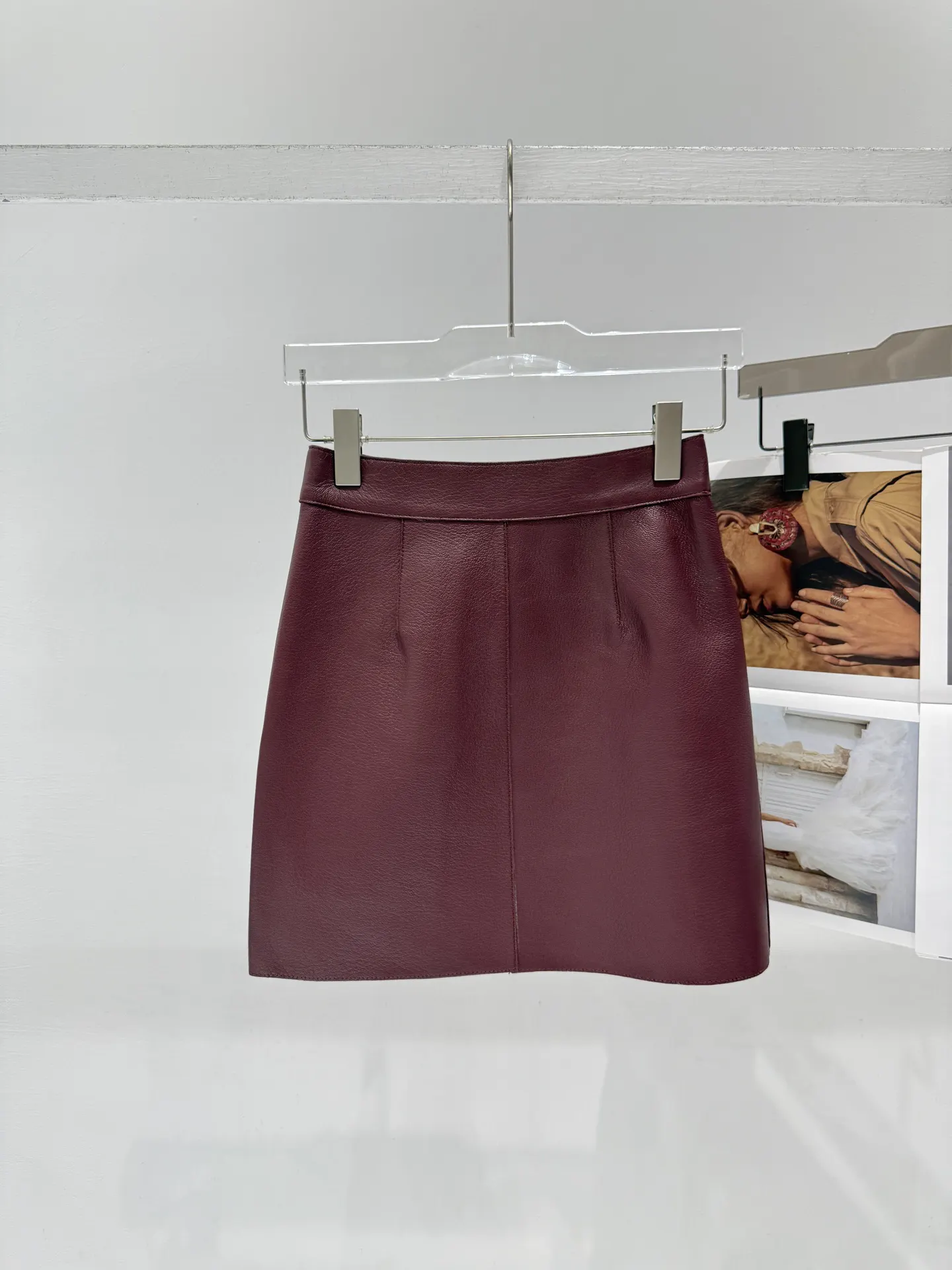 Hermès Leather Skirt