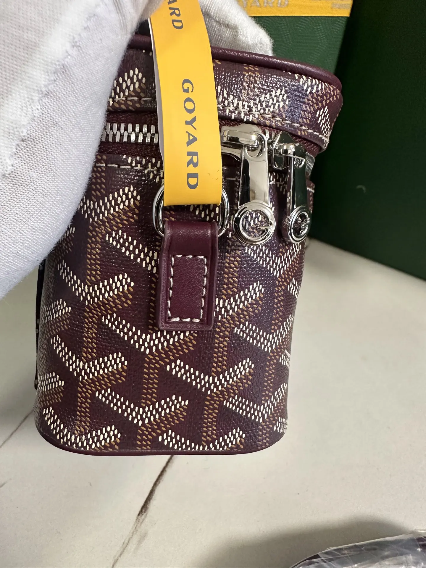 Goyard 黃色 小牛皮 化妝包 便携收納款