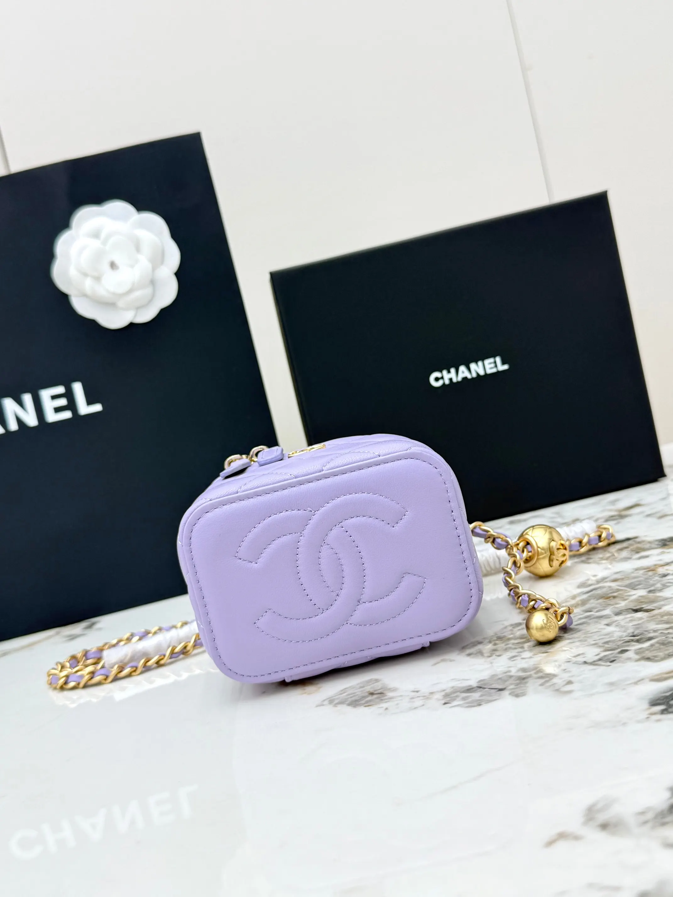 CHANEL 金色 羊皮 鏈條包 精致鏈條款