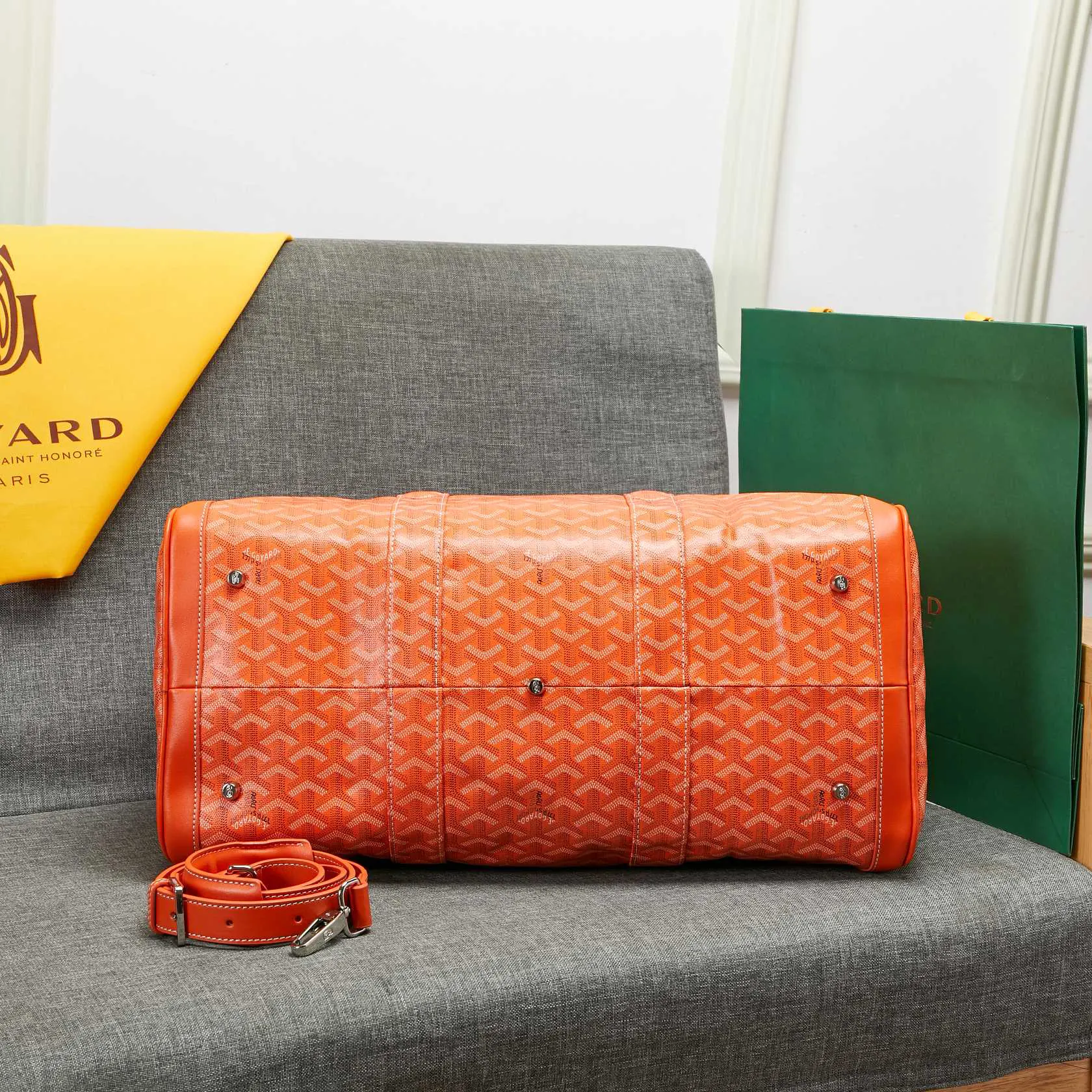 Goyard 吴亦凡同款包男女同款口袋GY戈雅旅行包手提单肩短 大容量旅行款