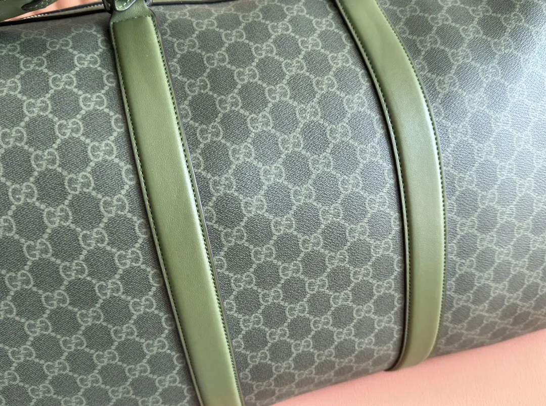 黑色 帆布 GG旅行包 大容量旅行款