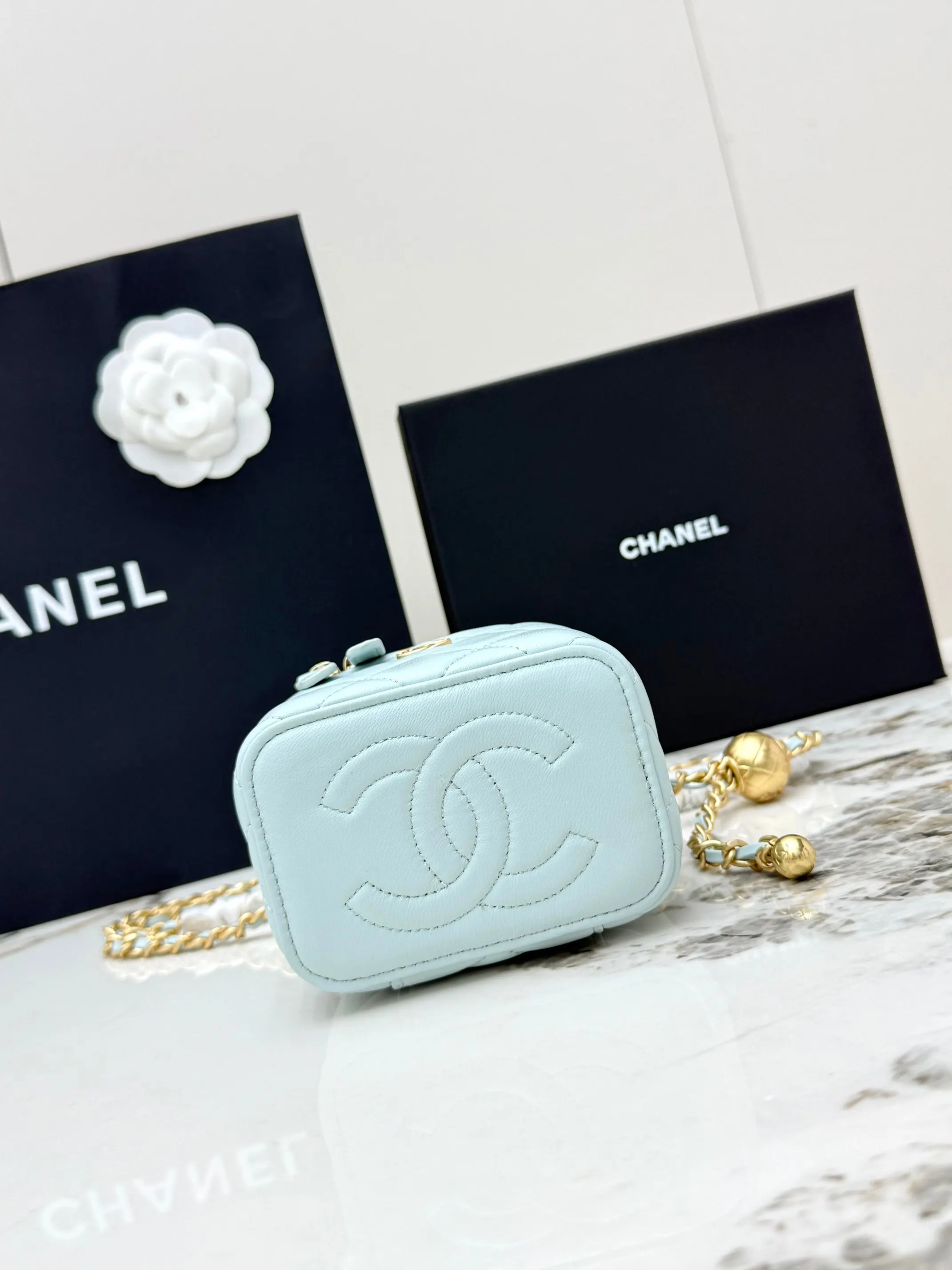 CHANEL 金色 羊皮 鏈條包 精致鏈條款
