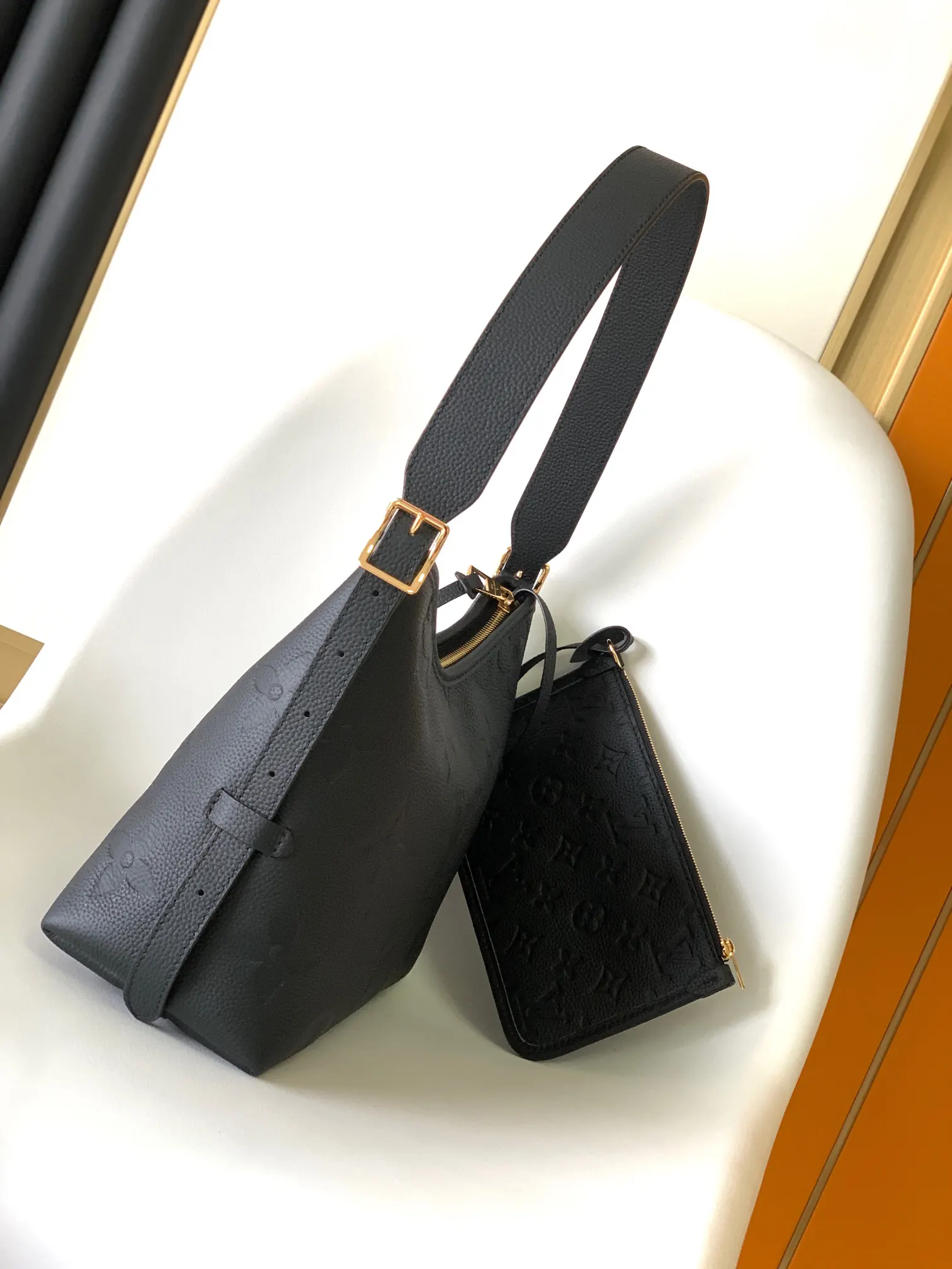 CarryAll 米白 粉色 Monogram 手拿包 精致手拿款