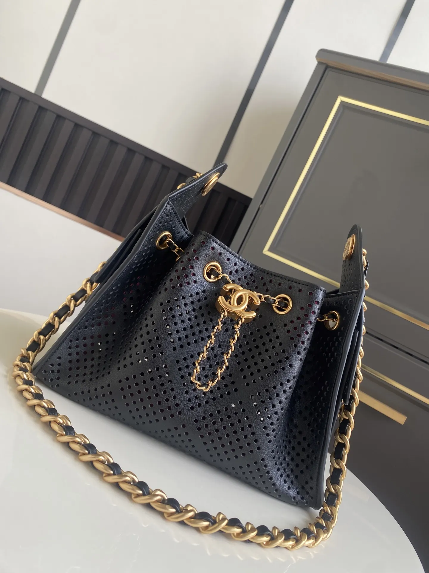 CHANEL Hobo 小牛皮 腋下包 复古腋下背款