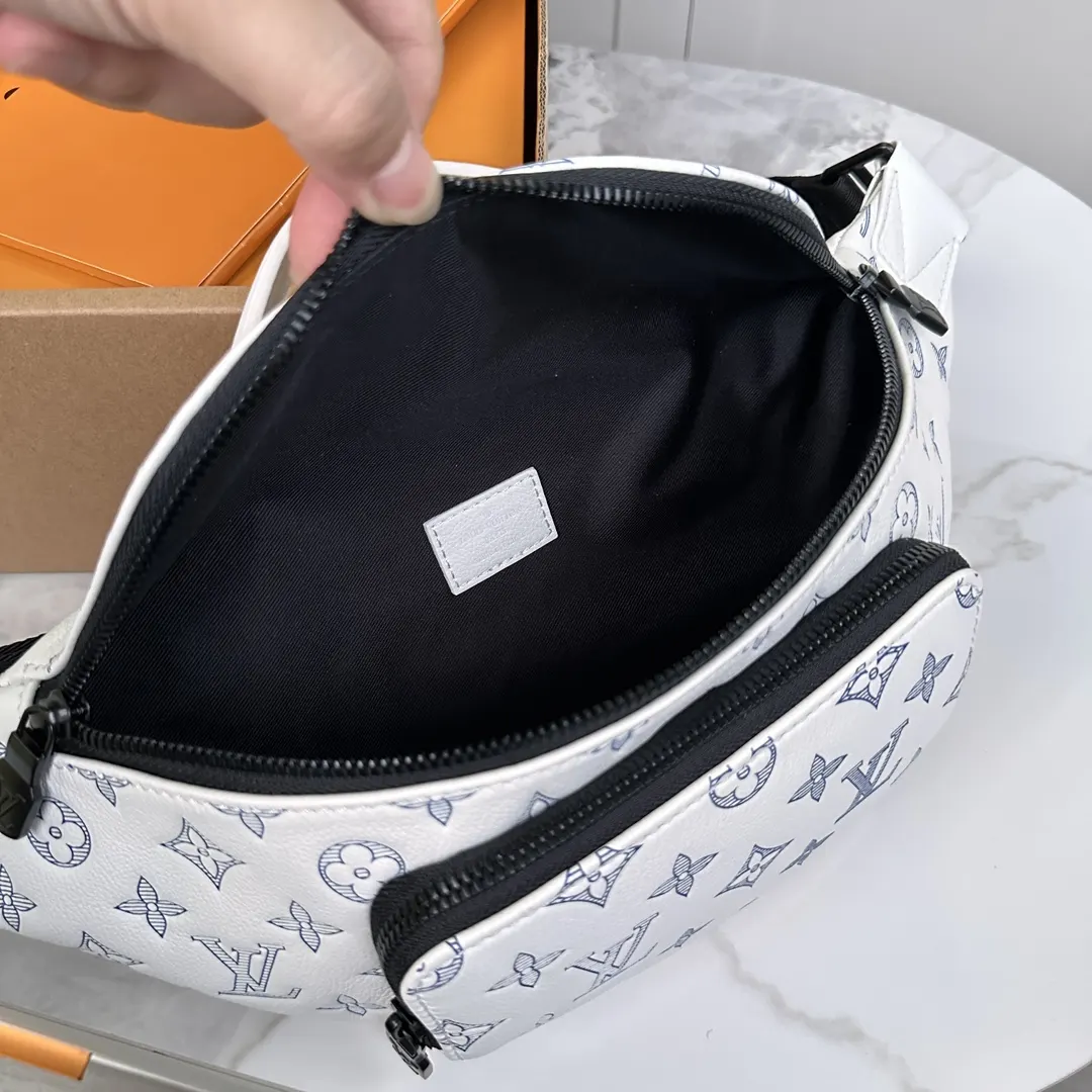 White Belt Bag Casual Leather