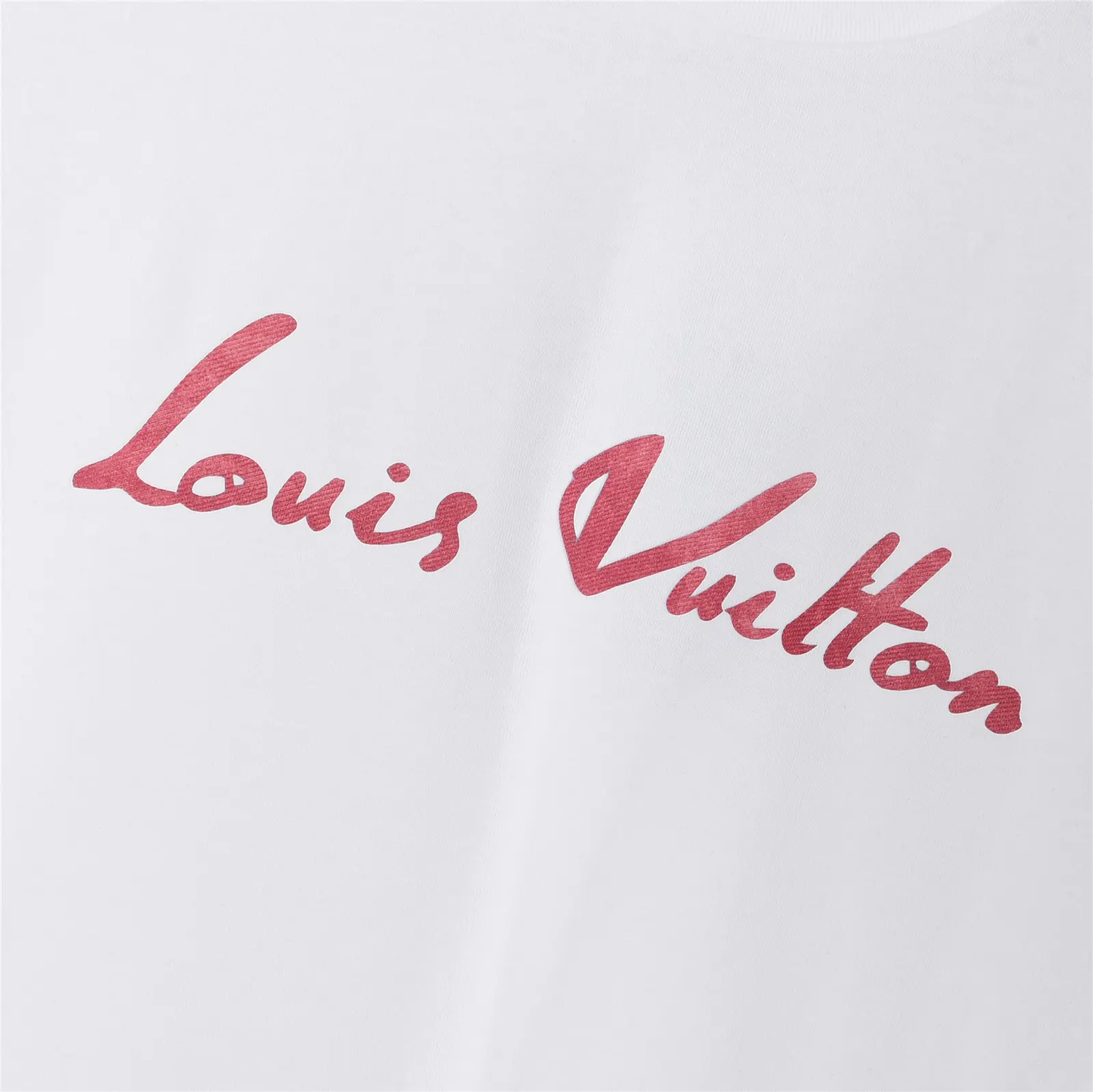 Louis Vuitton 粉色 字母 水洗 短袖T恤