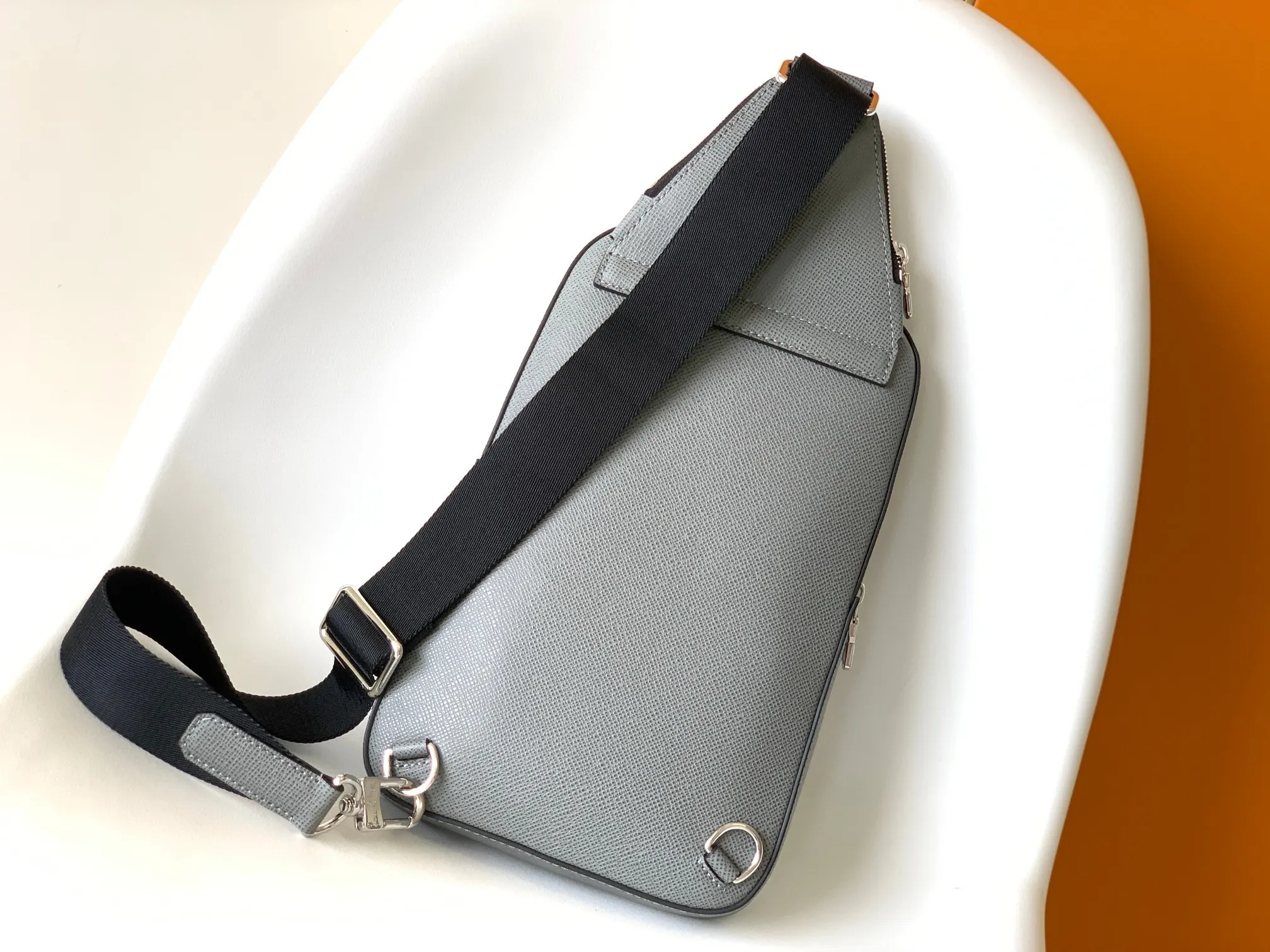 Gray Shoulder Bag Canvas