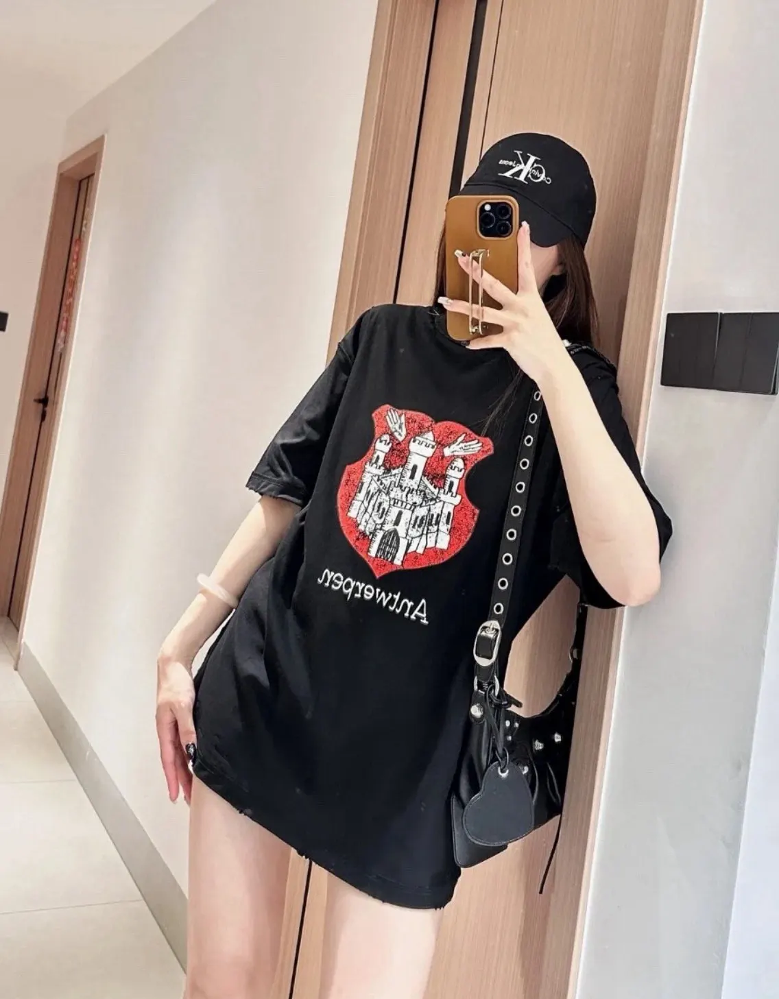 Balenciaga Blcg Black Cotton Short Sleeve T-Shirt Street