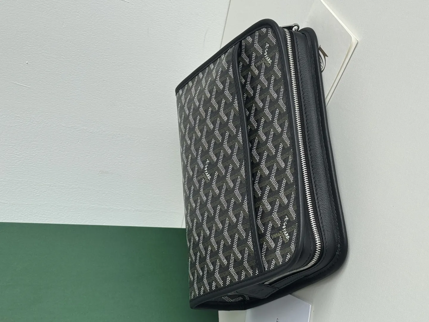 Goyard 黃色 牛皮 手拿包 精致手拿款