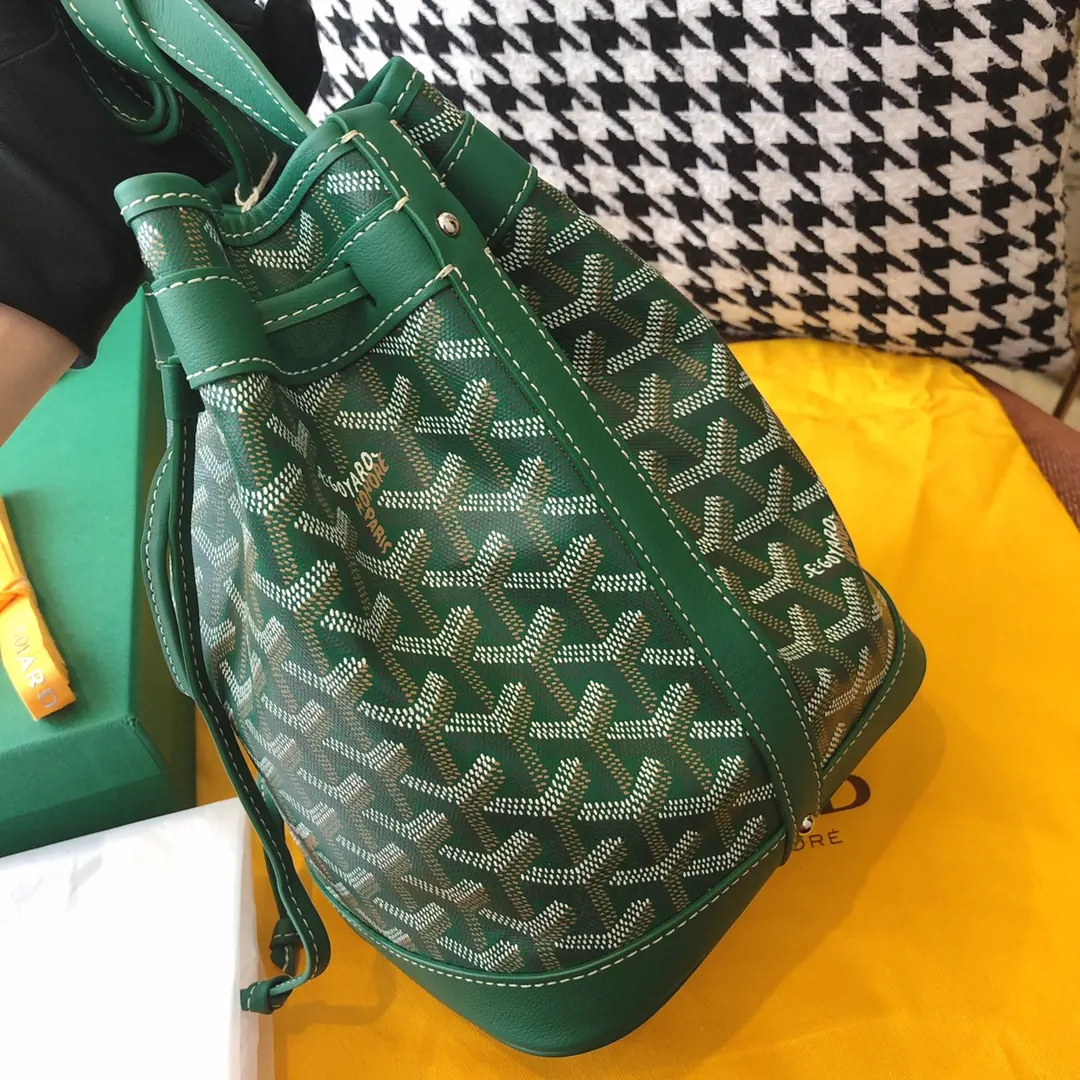 Goyard 老花 綠色 帆布 水桶包 休閒水桶款