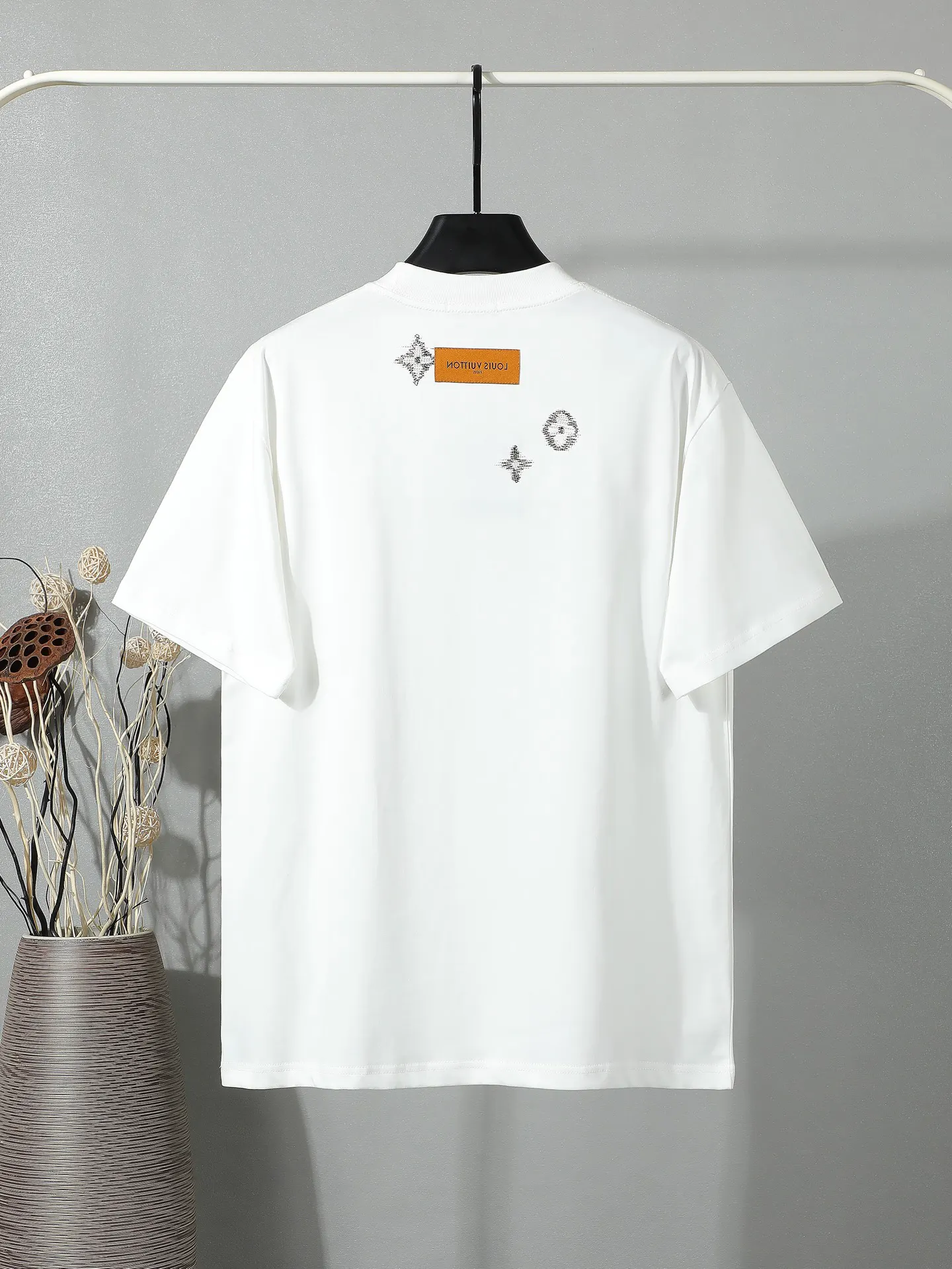 Louis Vuitton Embroidery Short Sleeve T-Shirt