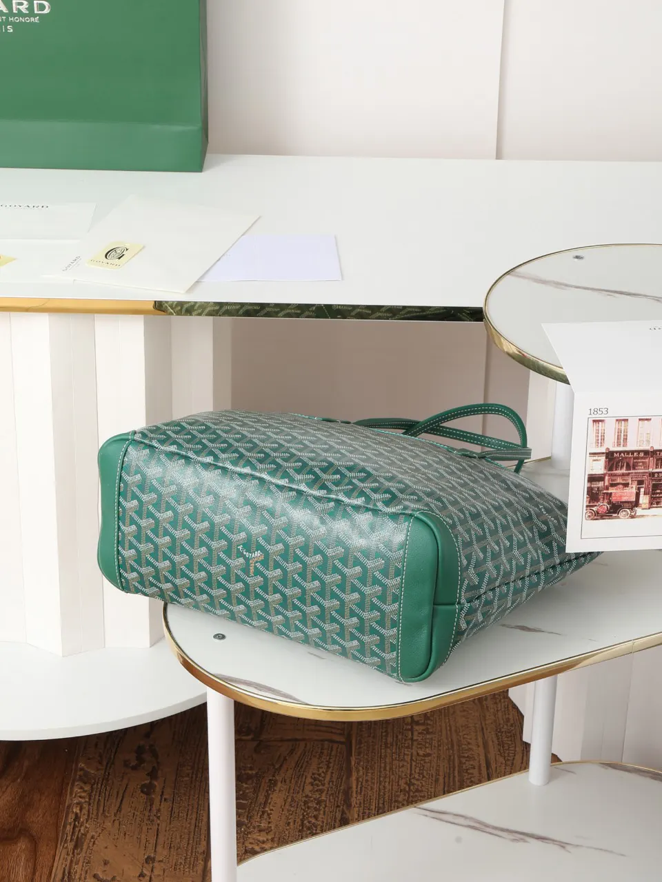 Goyard 绿色 皮革 托特包 大容量托特款
