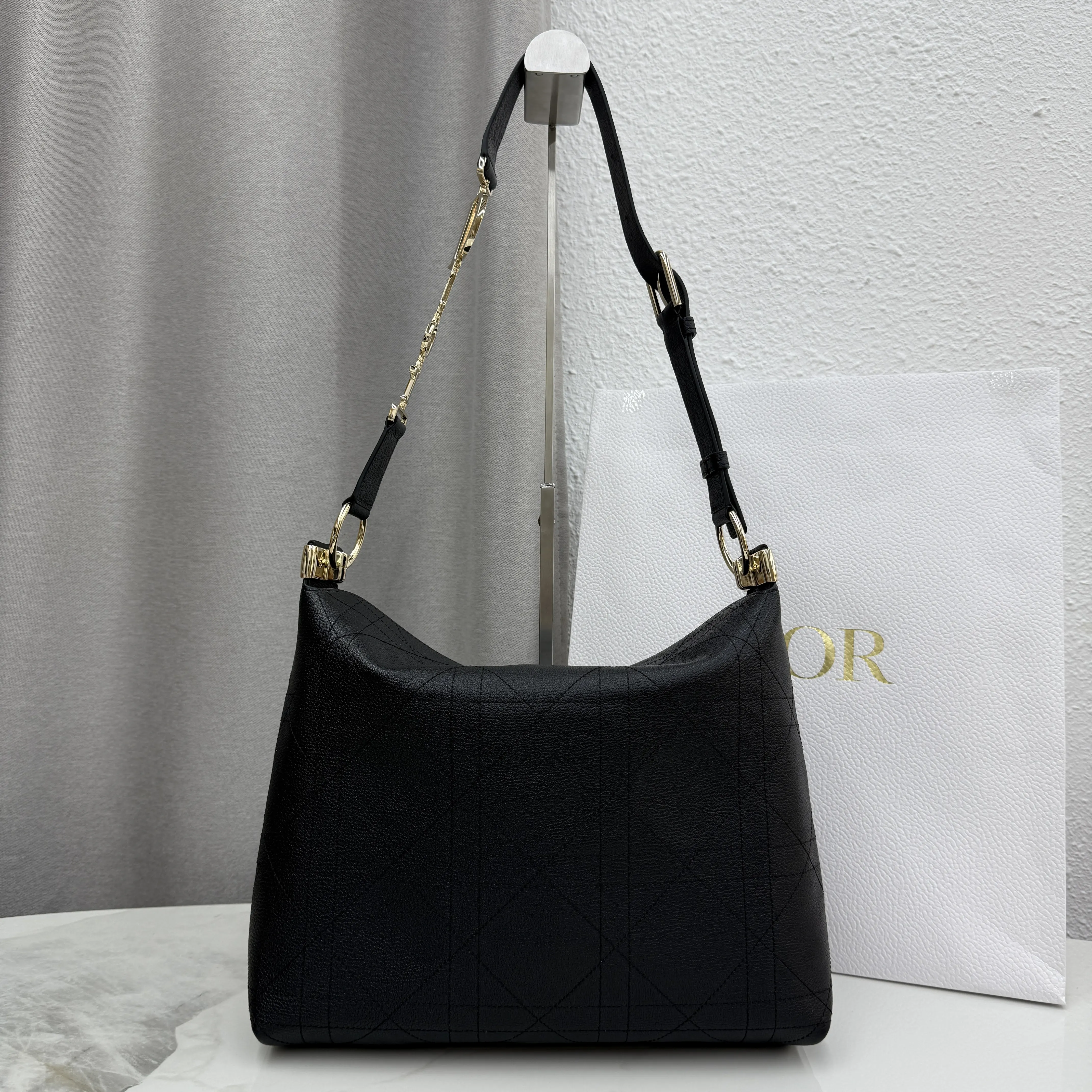 Dior Silver Shoulder Bag Leather