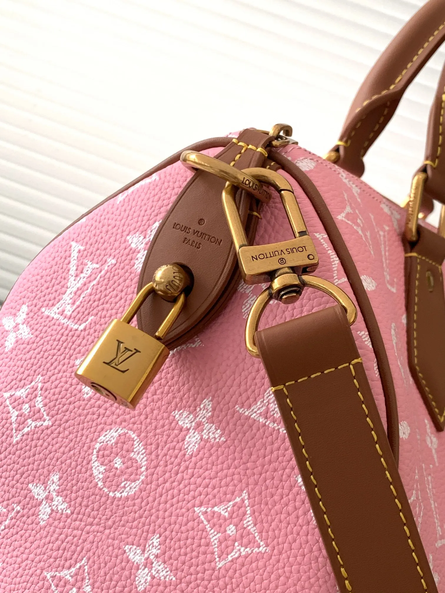 LV 粉色压纹Speedy手袋 迷你款｜ORBUYBAG 岚奢包高端时尚精品