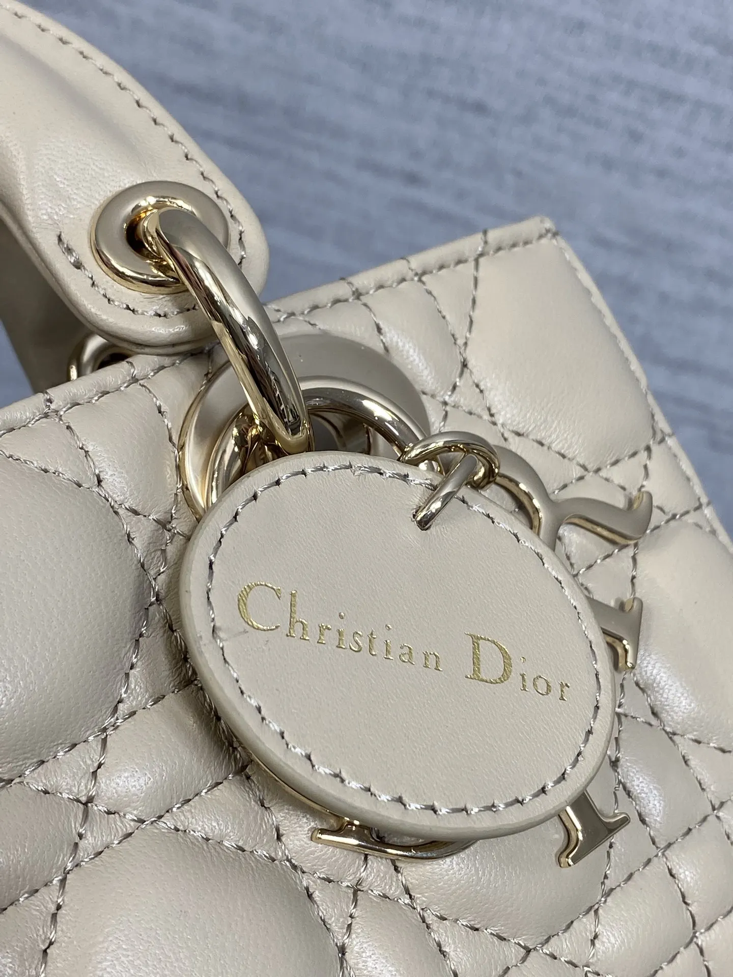 Dior 羊皮 进口 羊皮横款戴妃包 皮内里 羊筋D jo 手提包 通勤手提款
