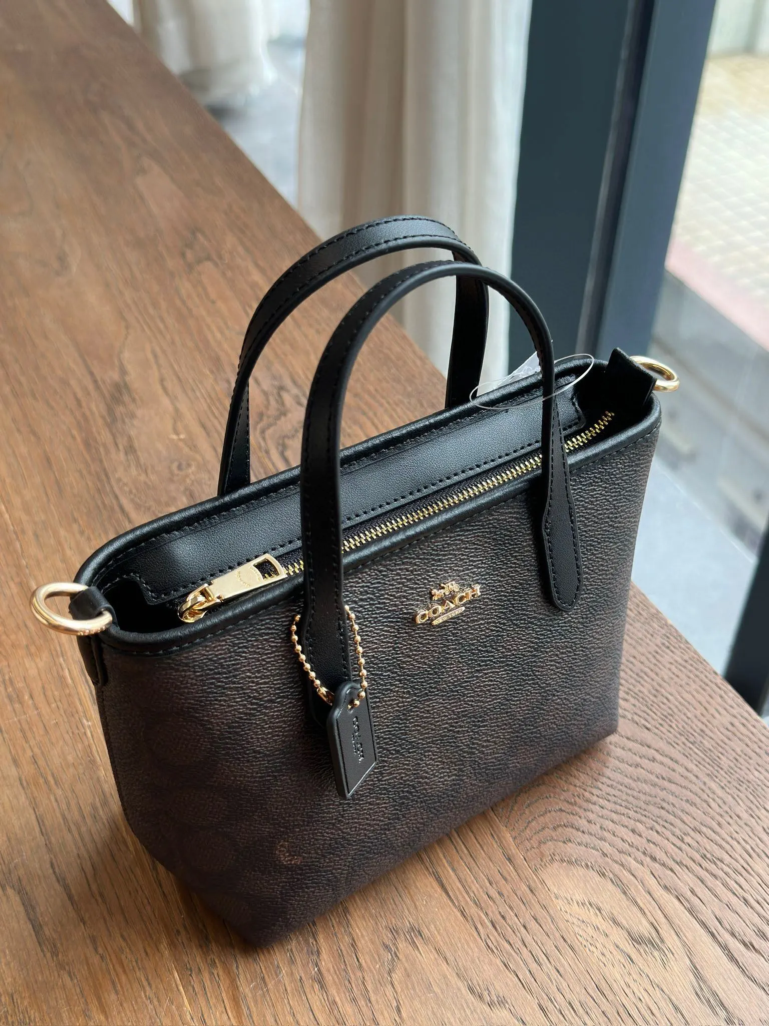 Coach Mini购物袋 City迷你拉链 托特包 大容量托特款