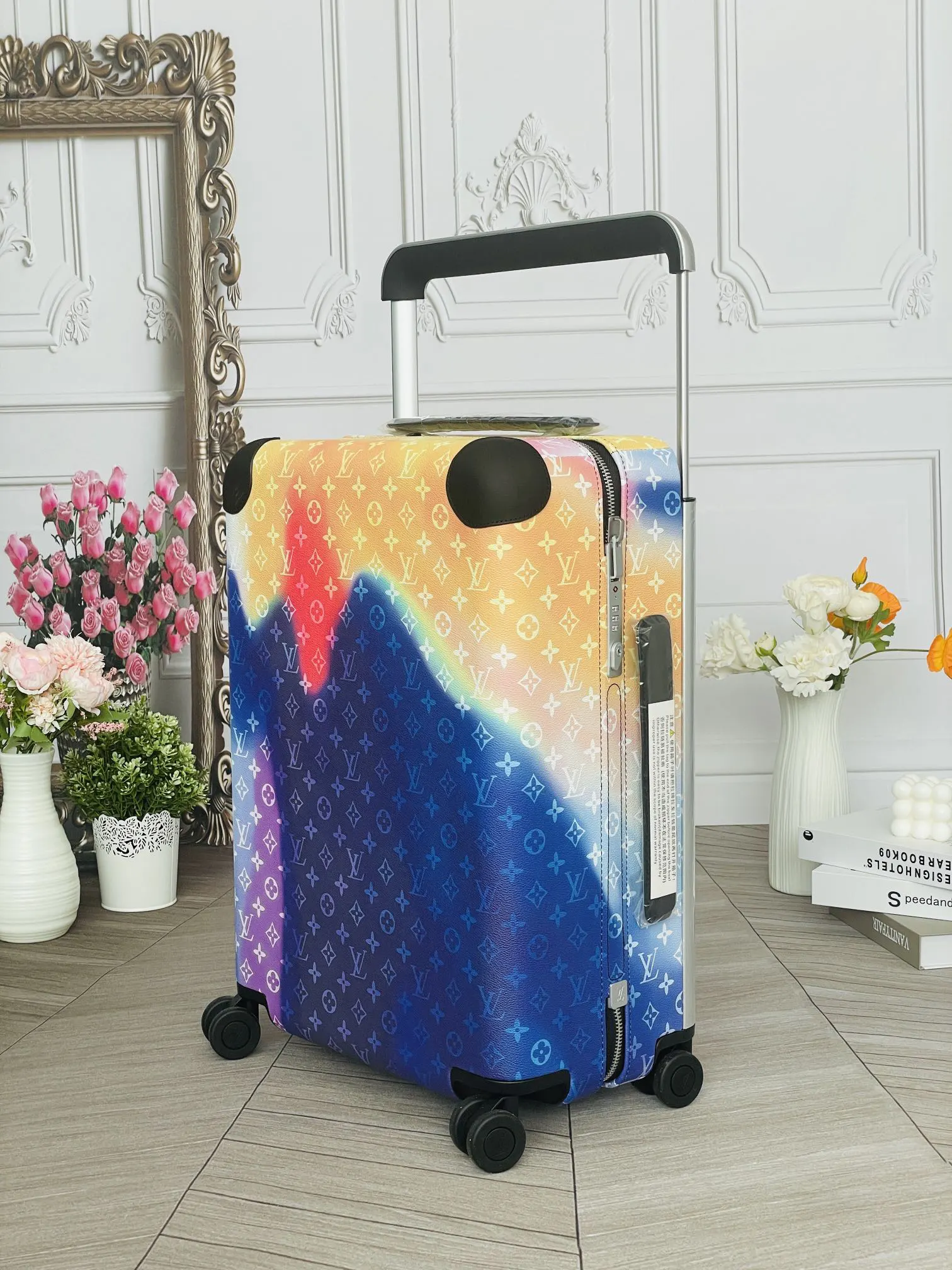 LV 老花 帆布 行李箱 旅行拉杆款 輕便出行款
