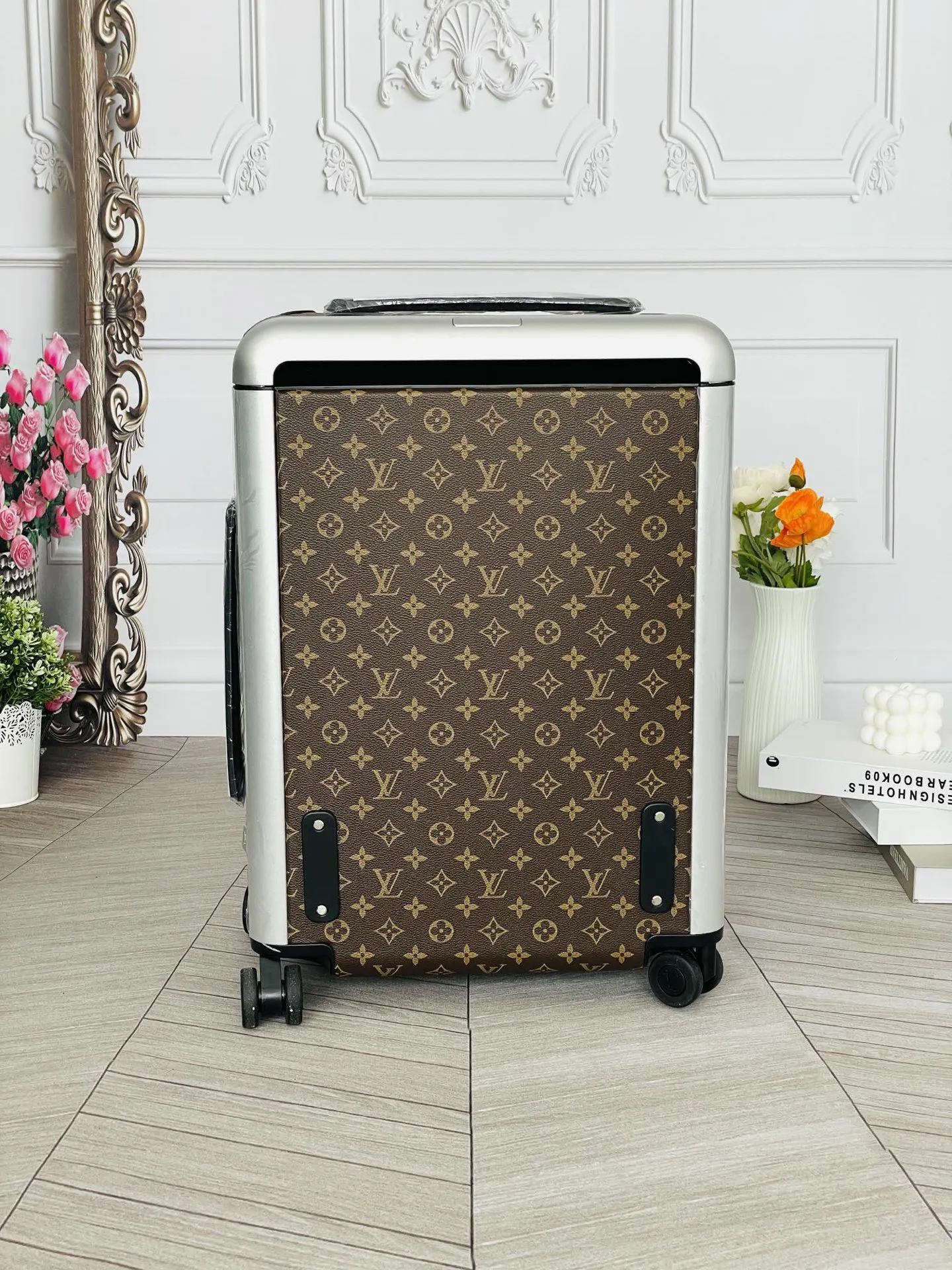Silver Carry-On Suitcase Travel Lightweight