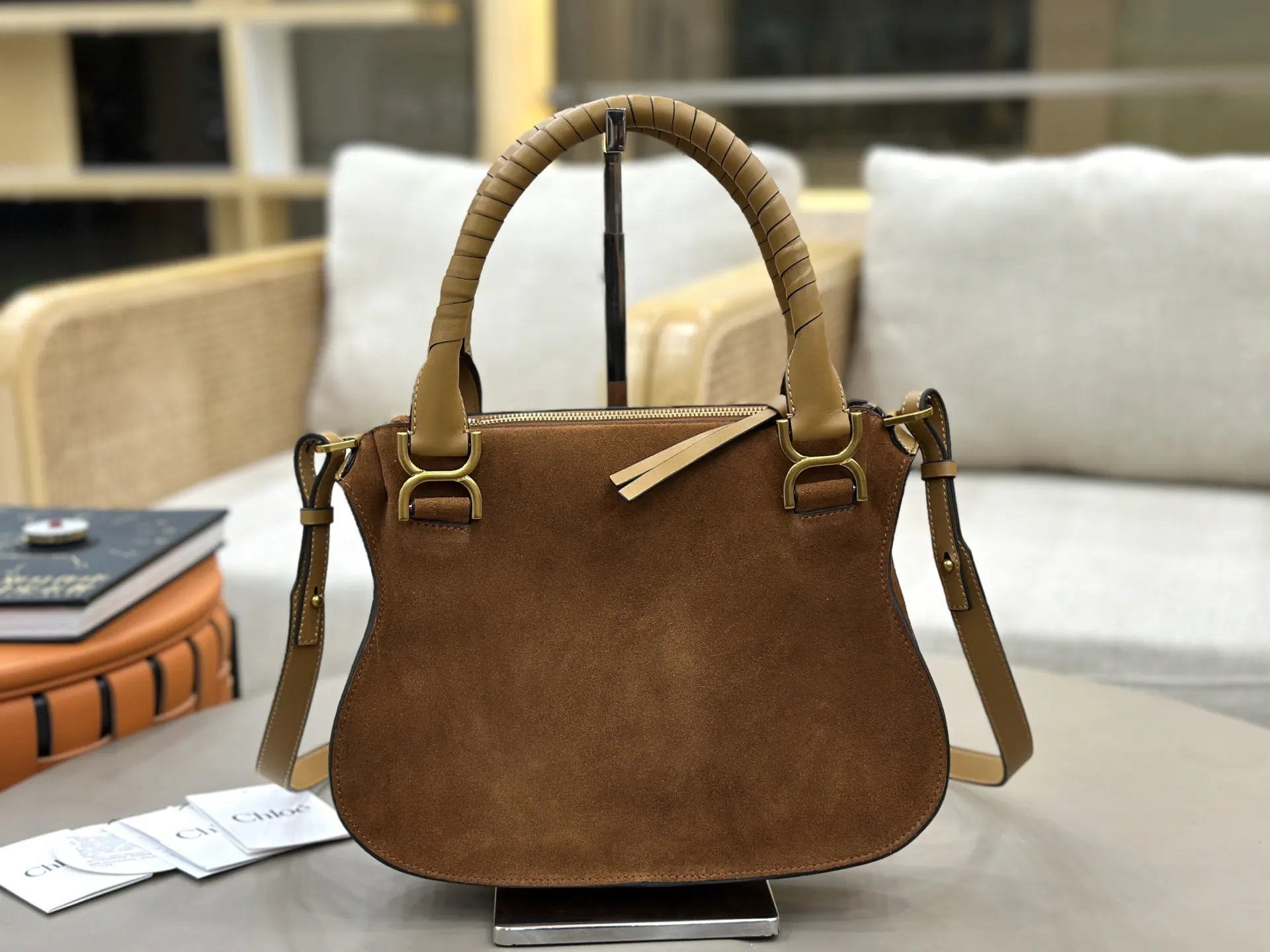 小牛皮 Chloe Marcie马鞍包 斜挎包 轻便斜挎款