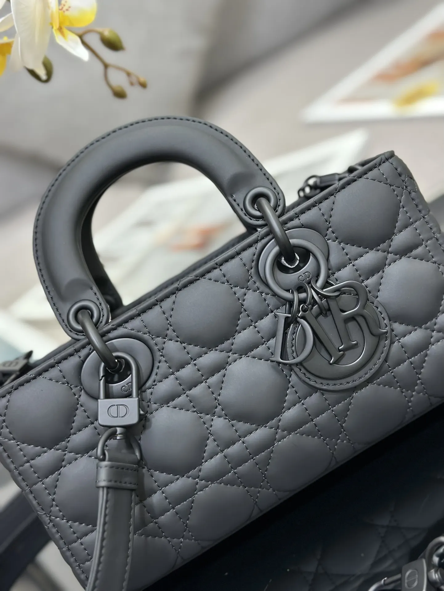 Dior Black Chain Bag Leather
