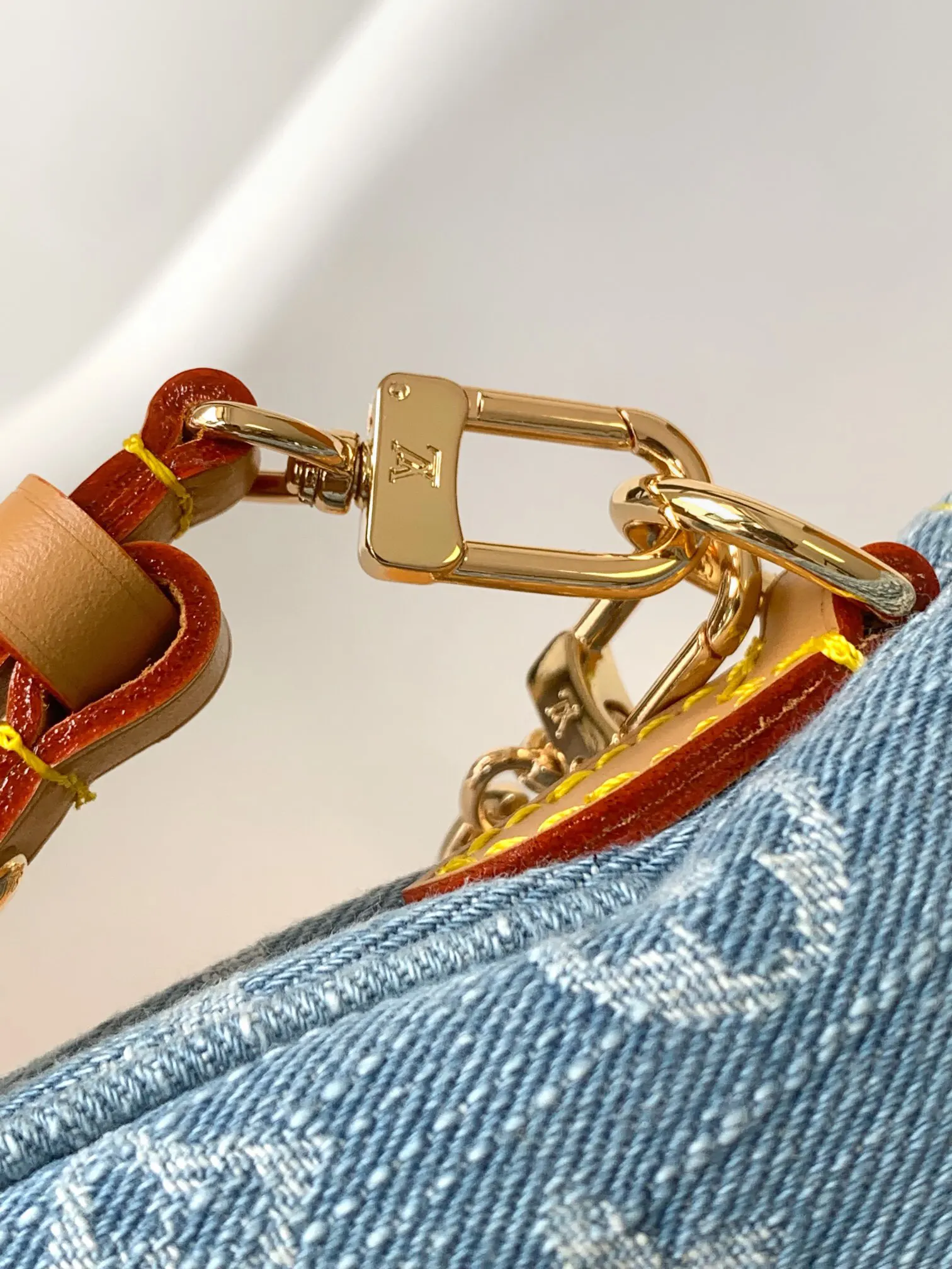 Louis Vuitton Gold Chain Bag Leather