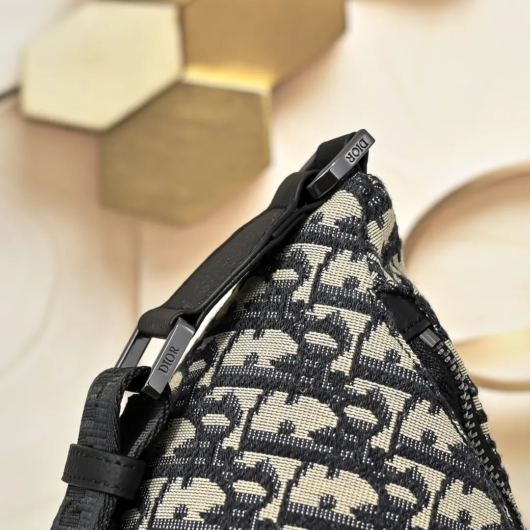 Black Beige Belt Bag Casual Fashion Leather