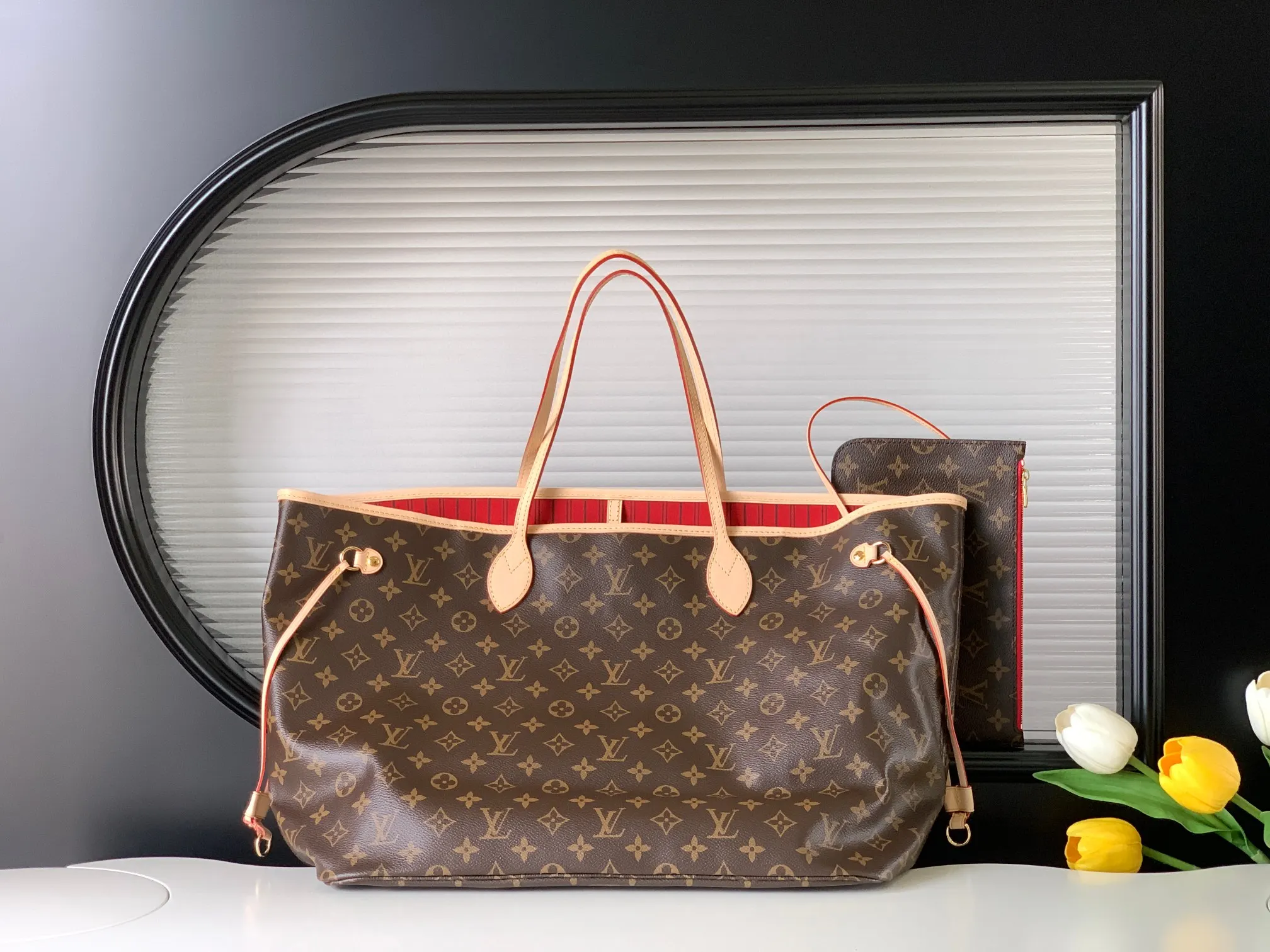 Louis Vuitton Clutch Bag Canvas