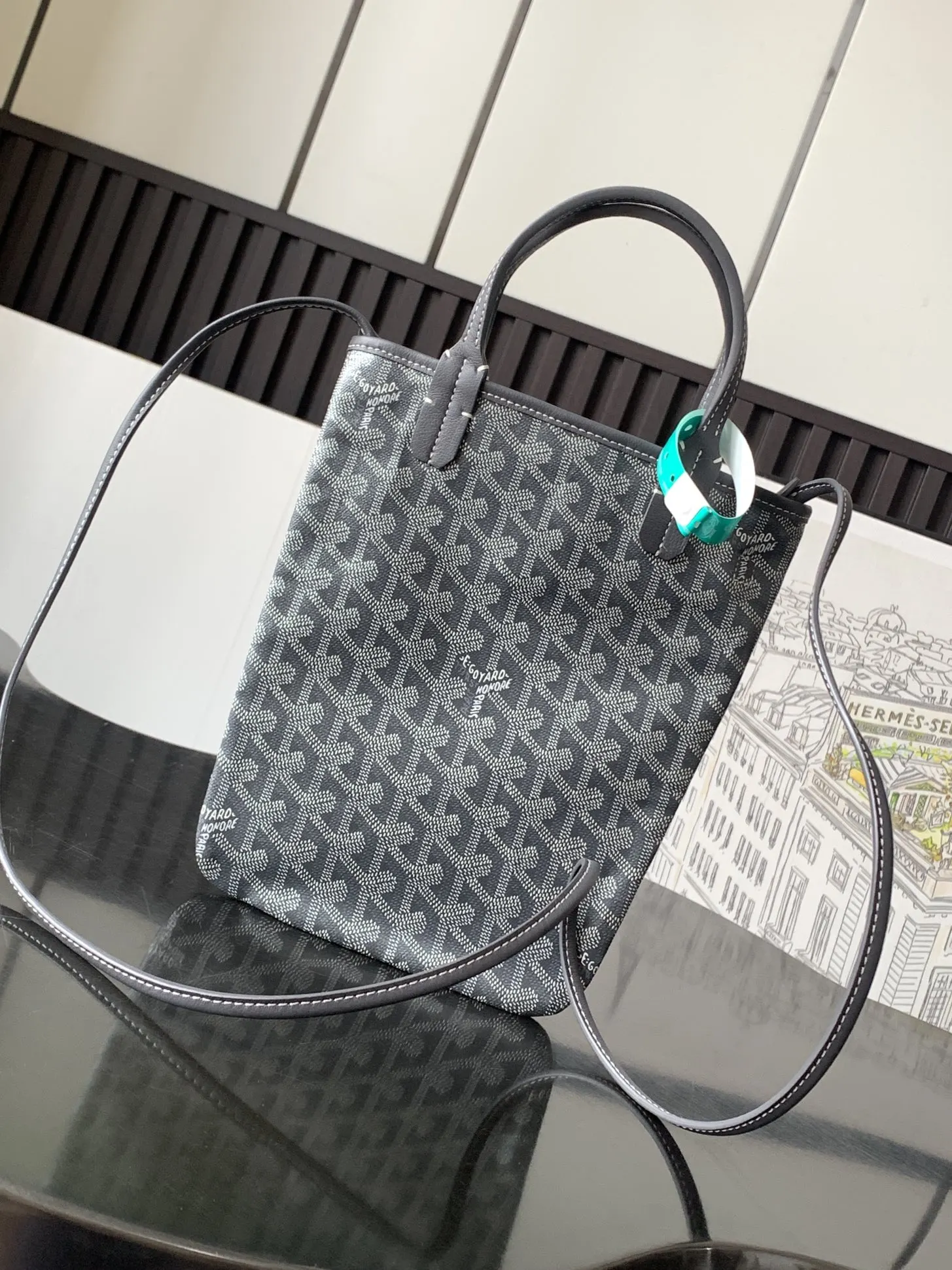 Goyard 灰色 POITIERS包是SAINT LOUIS 托特包 大容量托特款