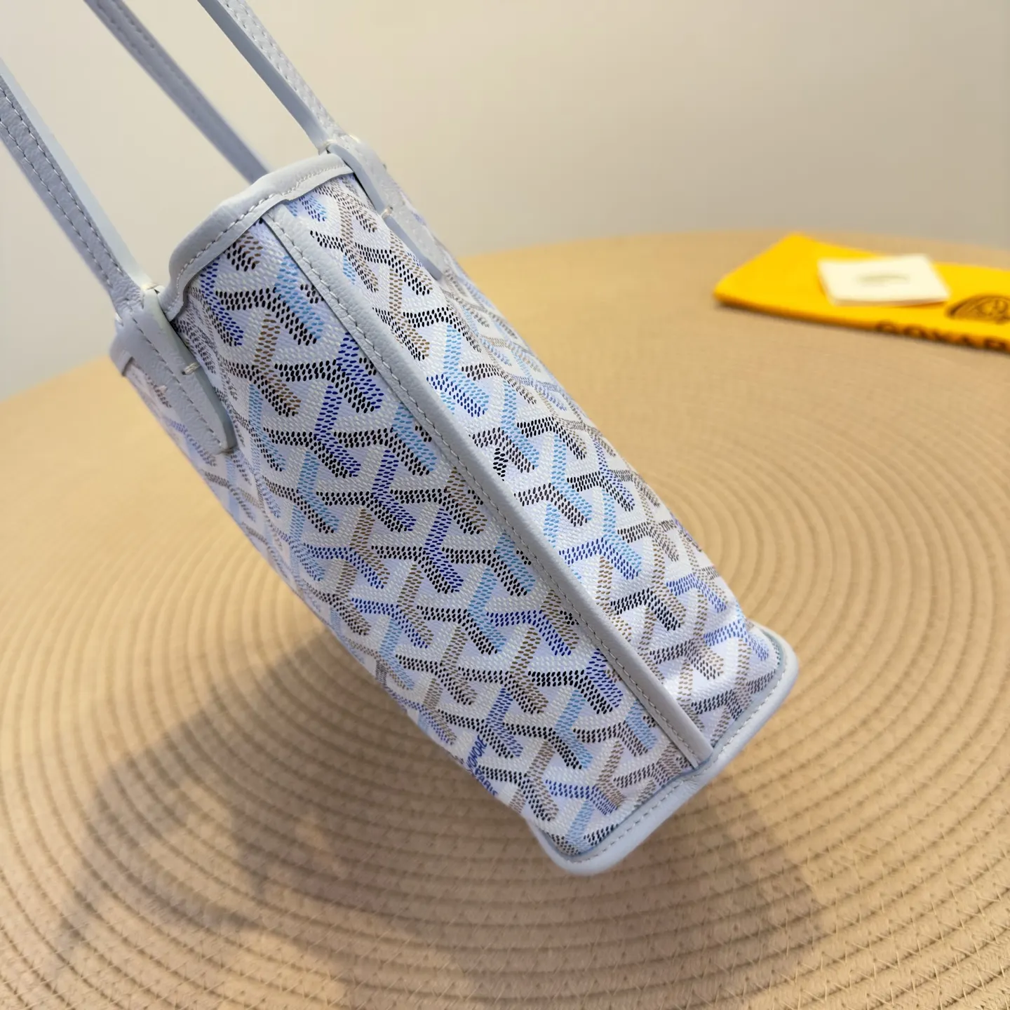 Goyard mini托特极地藍 戈雅Anjou Mini 托特包 大容量托特款