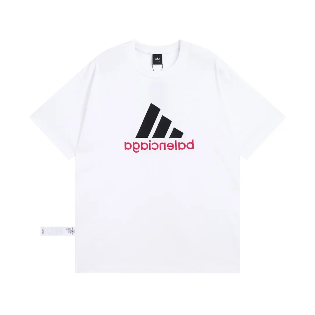 Adidas 白色 字母 刺绣 短袖T恤 日常百搭款