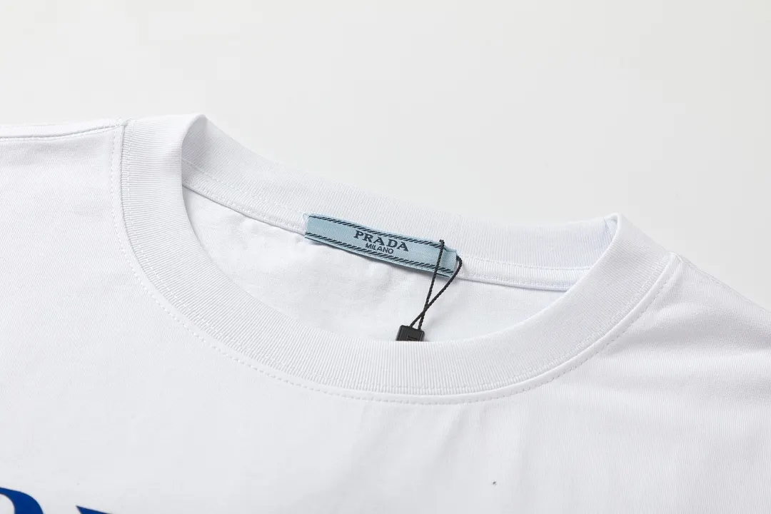 Prada 棉质 字母 Logo 短袖T恤