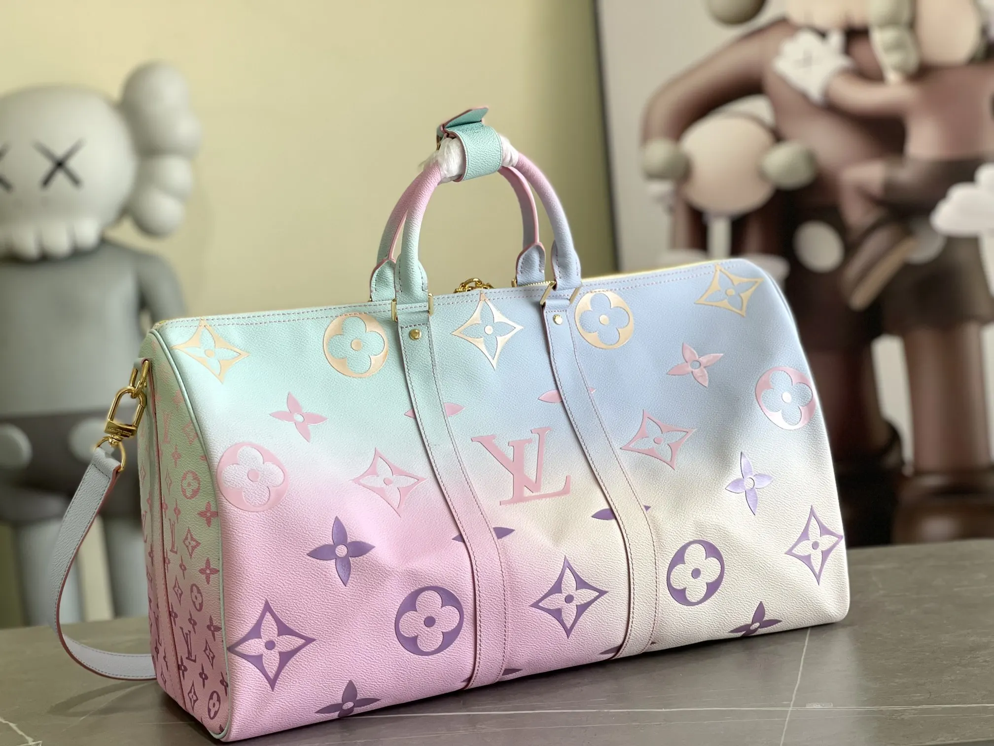 LV Keepall 牛皮 旅行包 大容量旅行款