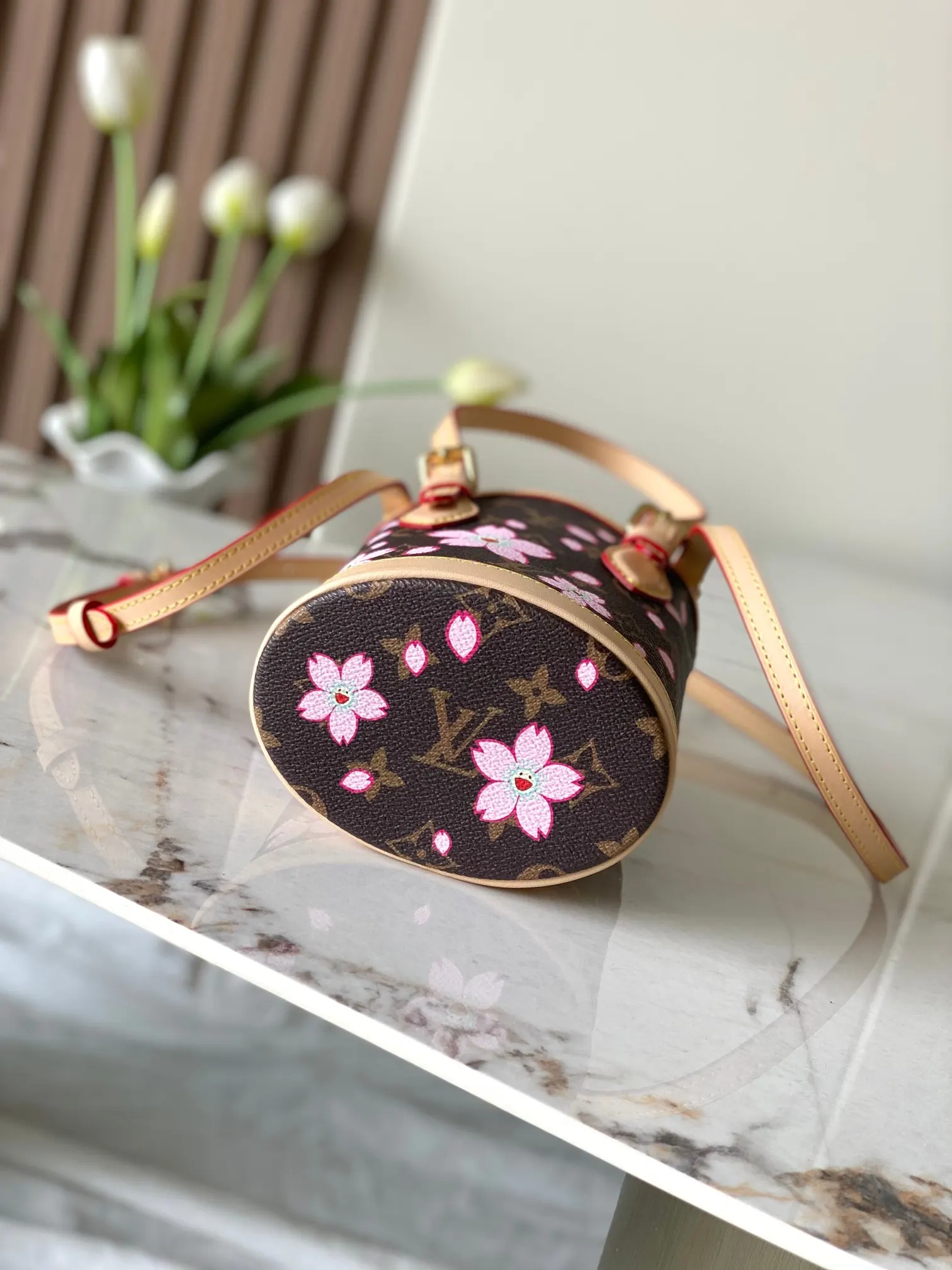 Louis Vuitton Monogram Floral Mini Top Handle Crossbody Bag