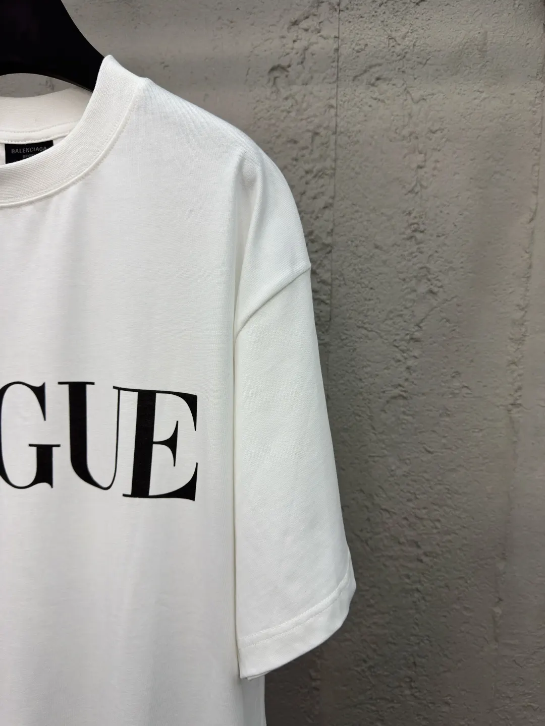 Balenciaga VOGUE 字母印花圓領短袖T恤 白色