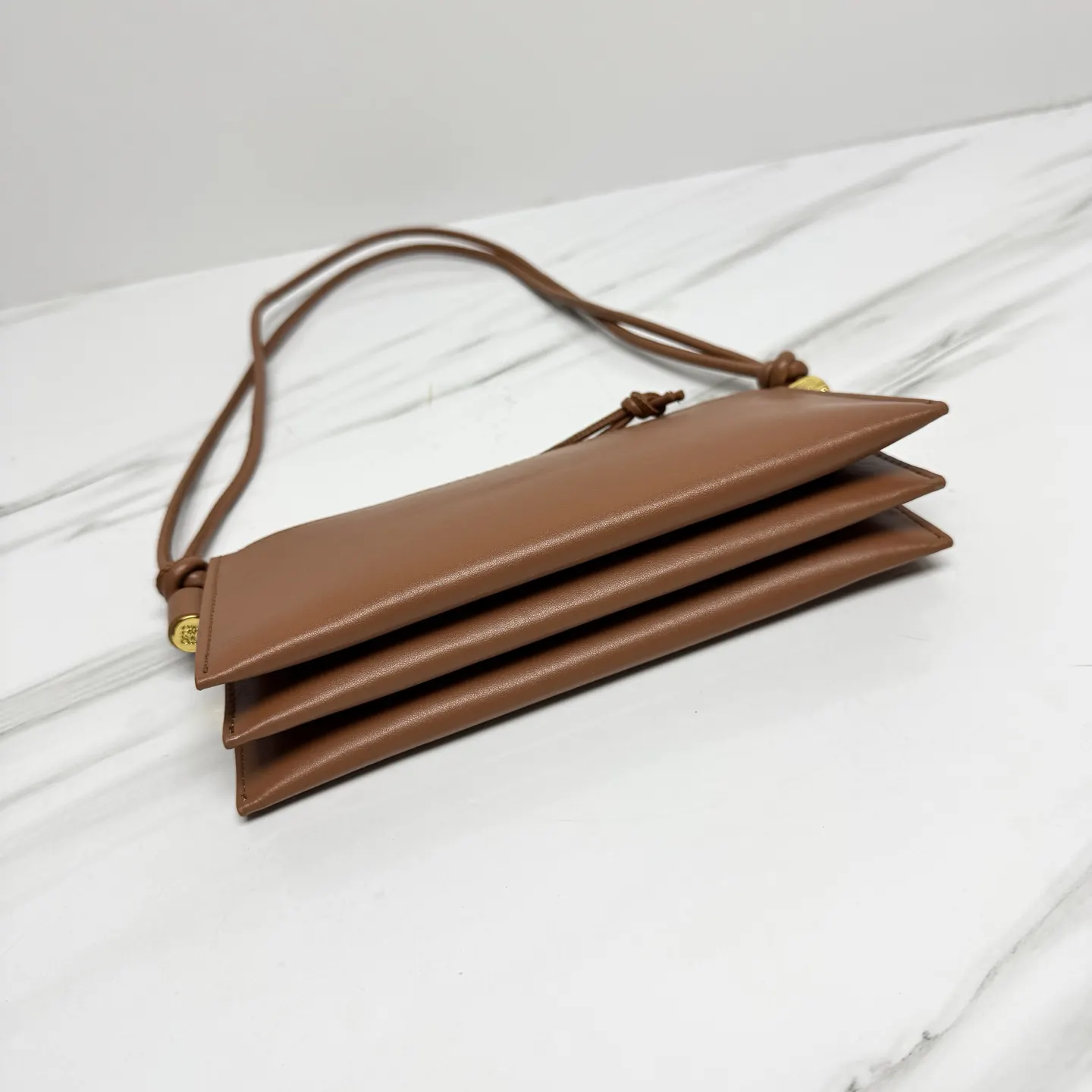 Gold Clutch Bag Leather