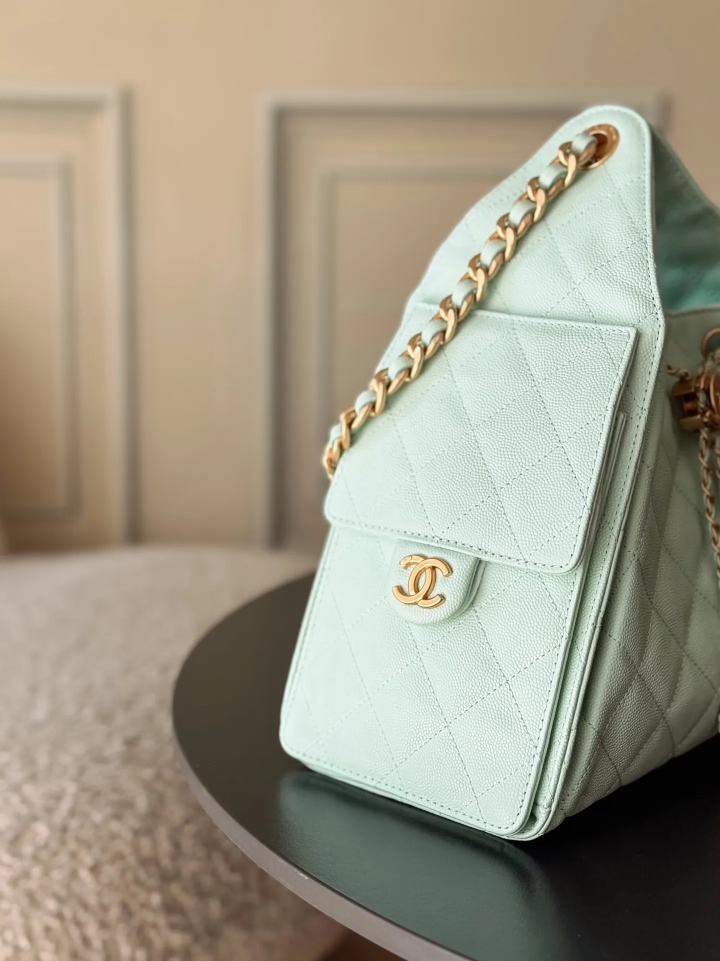 CHANEL Hobo 牛皮 腋下包 复古腋下背款