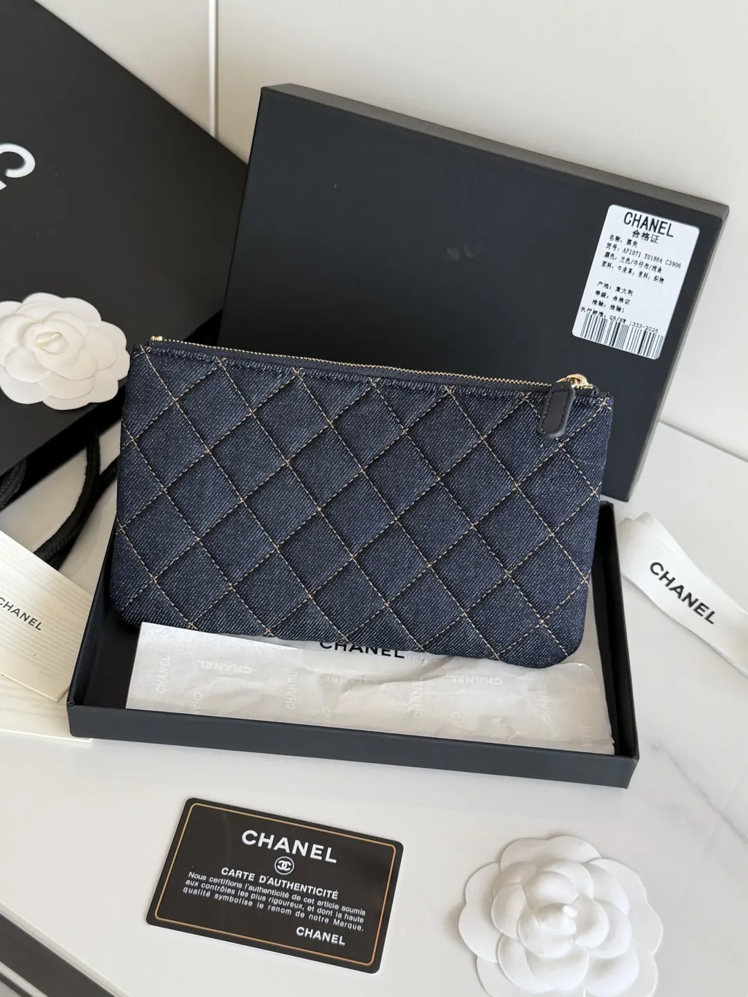 CHANEL 牛仔 手拿包 精致手拿款