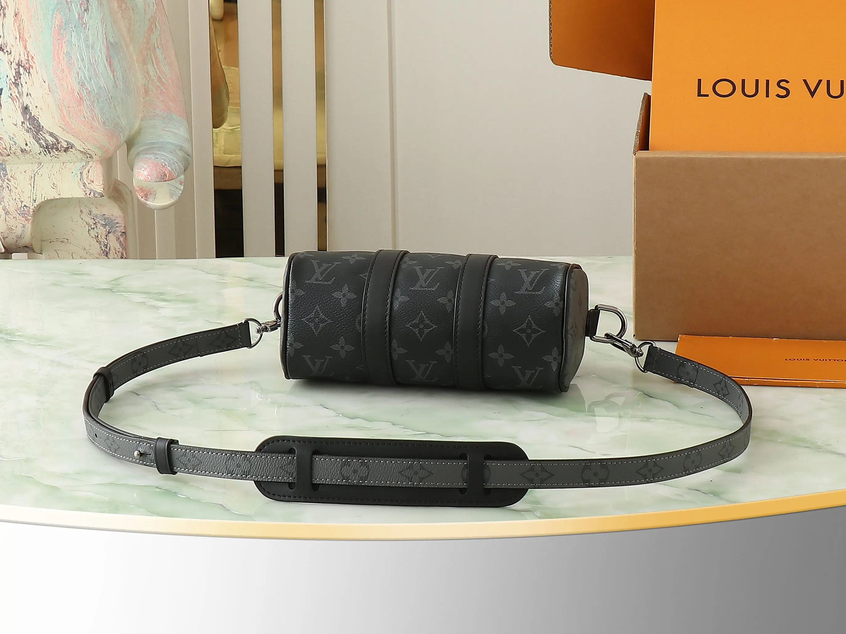 LV Keepall 黑色老花 旅行袋 大容量出行款(數字4)