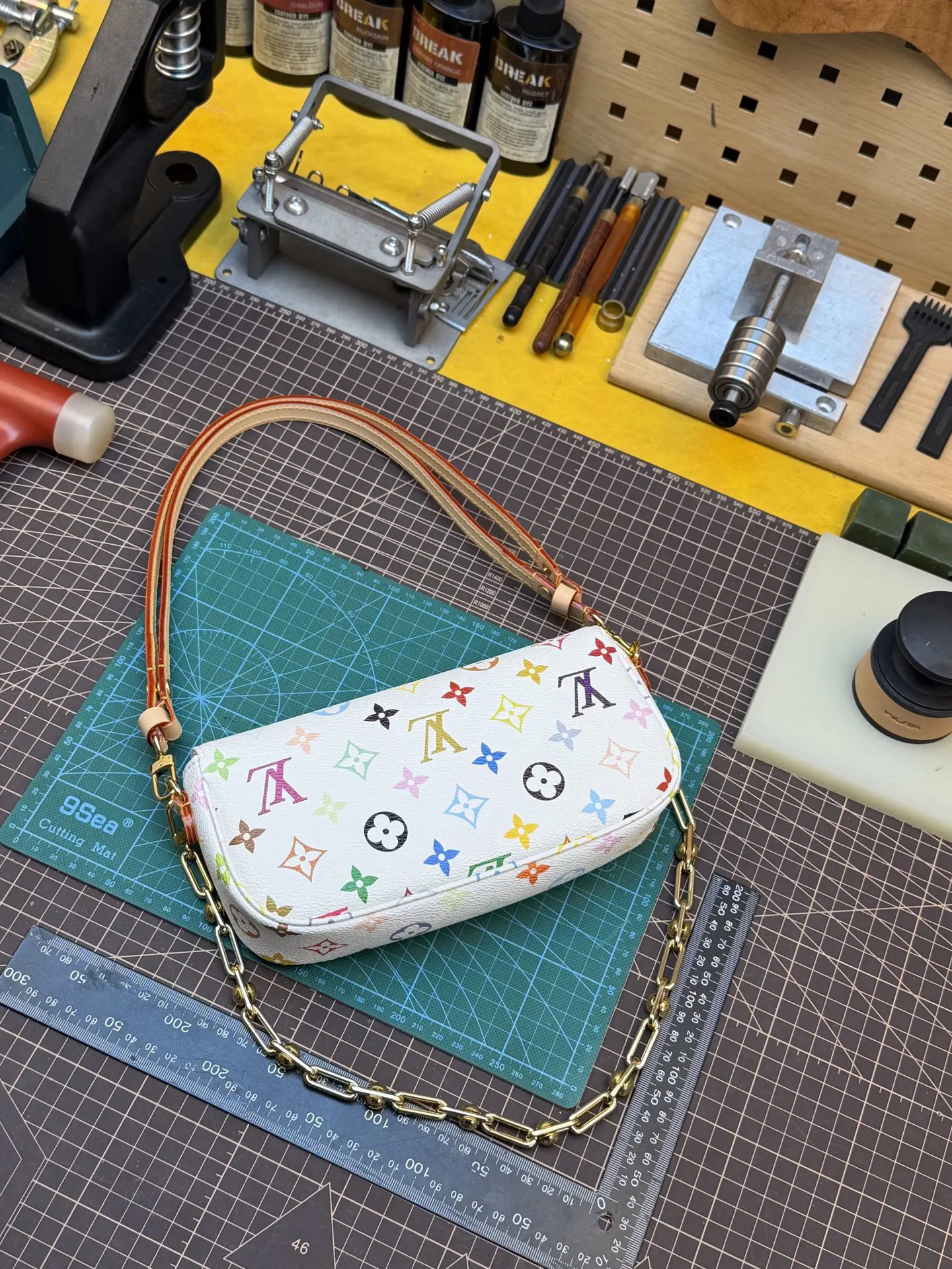 LV 帆布 鏈條包 精致鏈條款