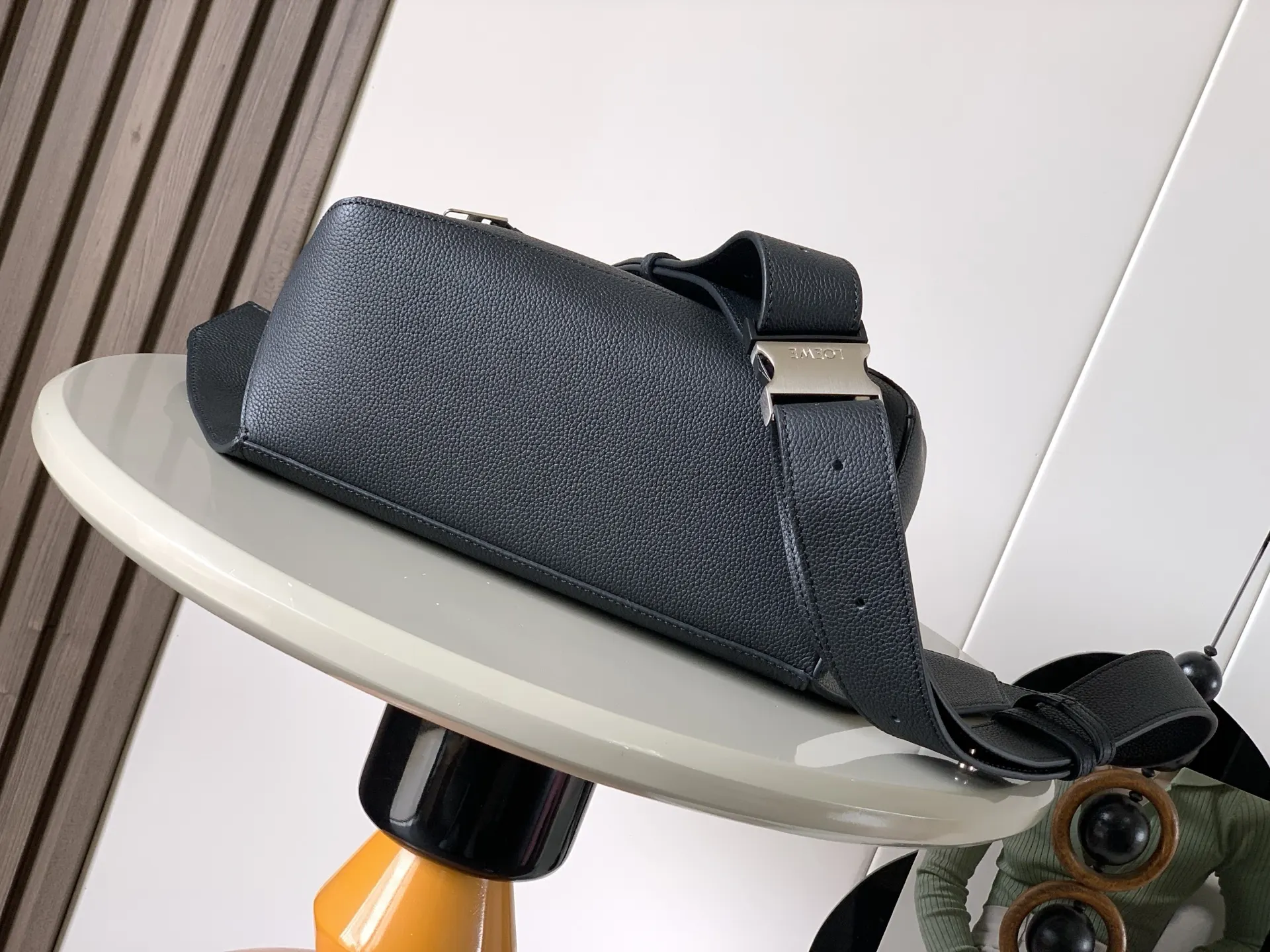 Black Belt Bag Casual Leather