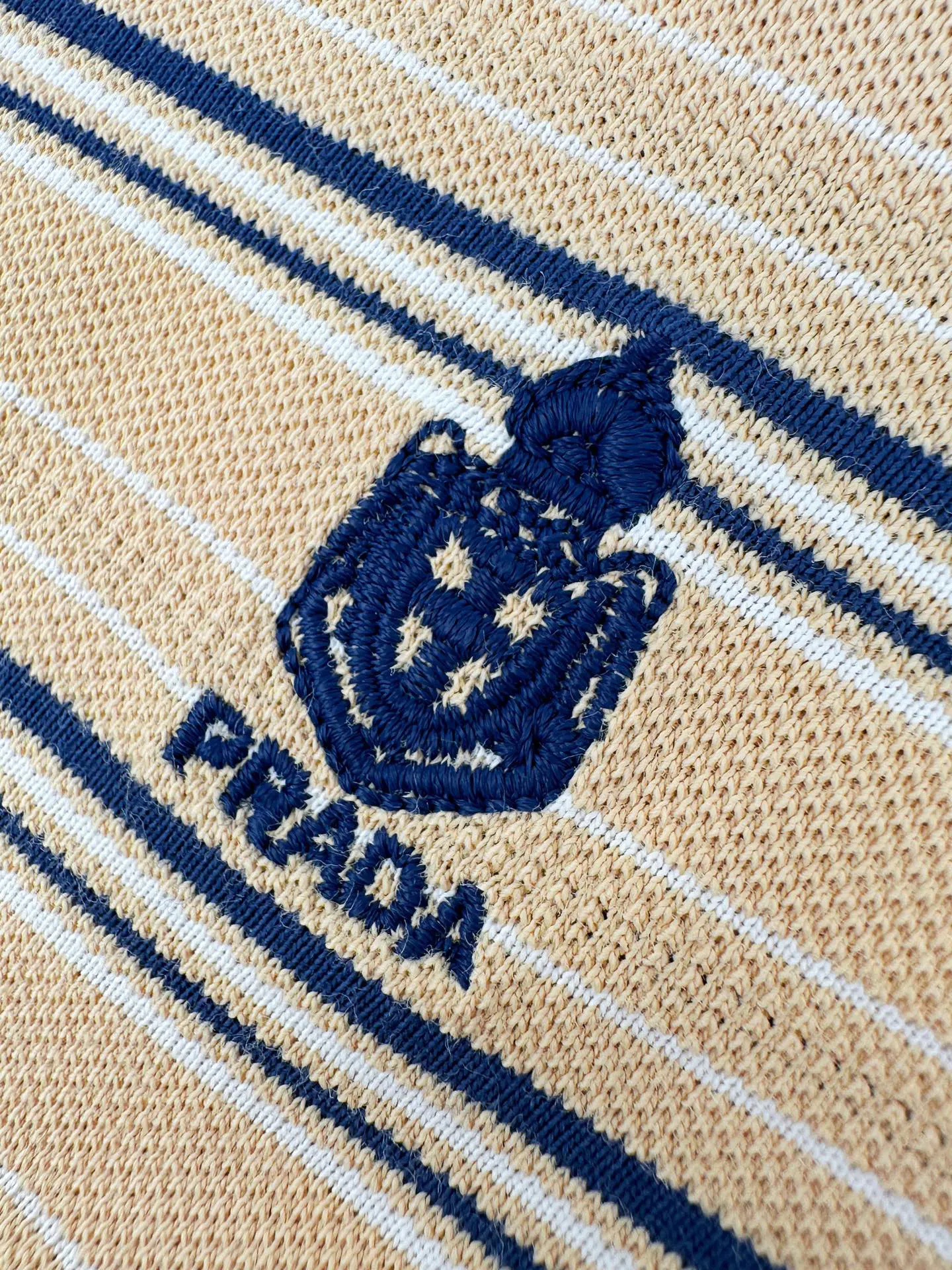 Prada 棉质 刺绣 Logo 短袖T恤