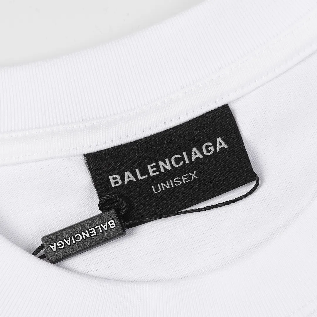 Balenciaga 黑色 短袖T恤 宽松休闲