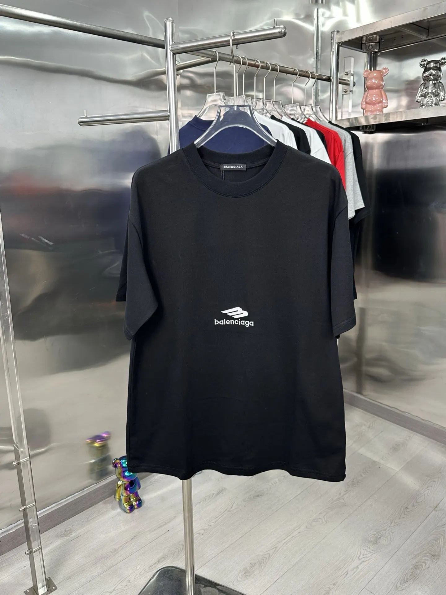 Balenciaga 黑色 Logo 短袖T恤