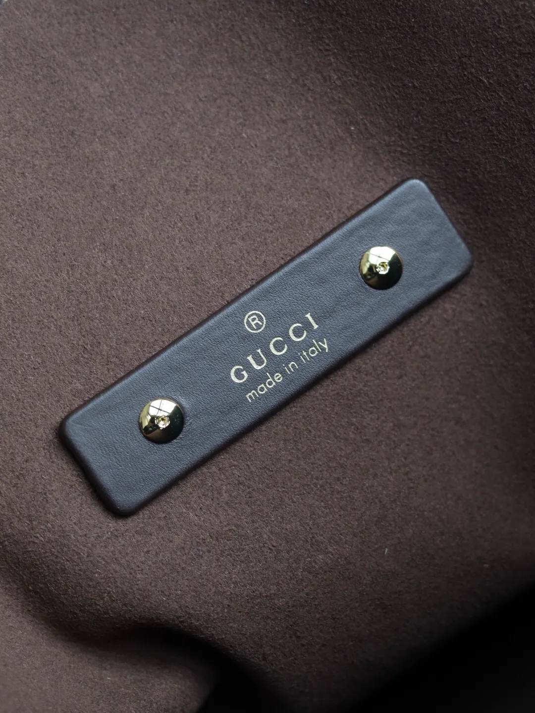 Gucci 棕色 金色 意大利创作 雙肩包 实用雙肩款