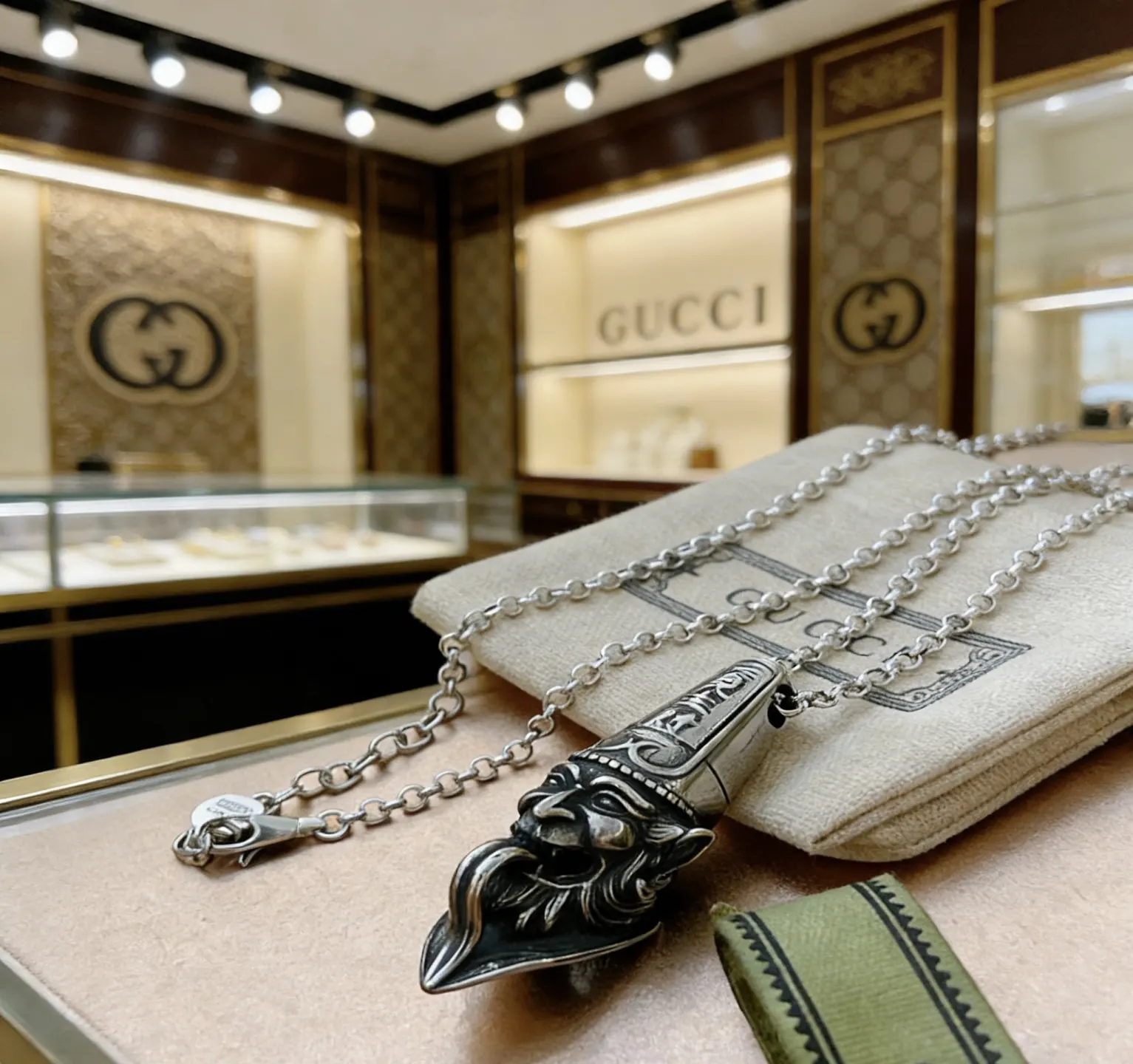 Gucci 链条包 单肩斜挎