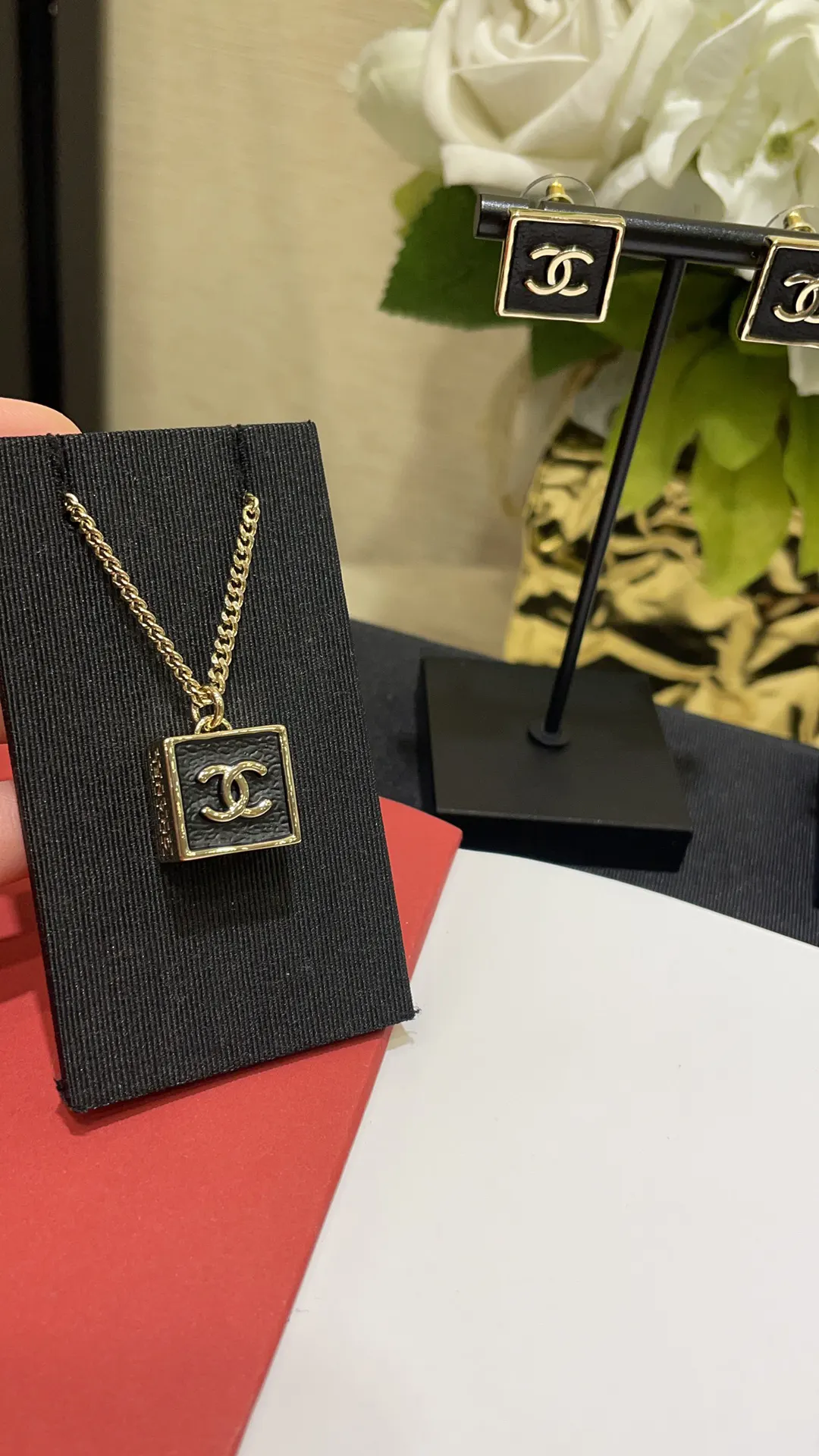 Chanel Black Gold Necklace