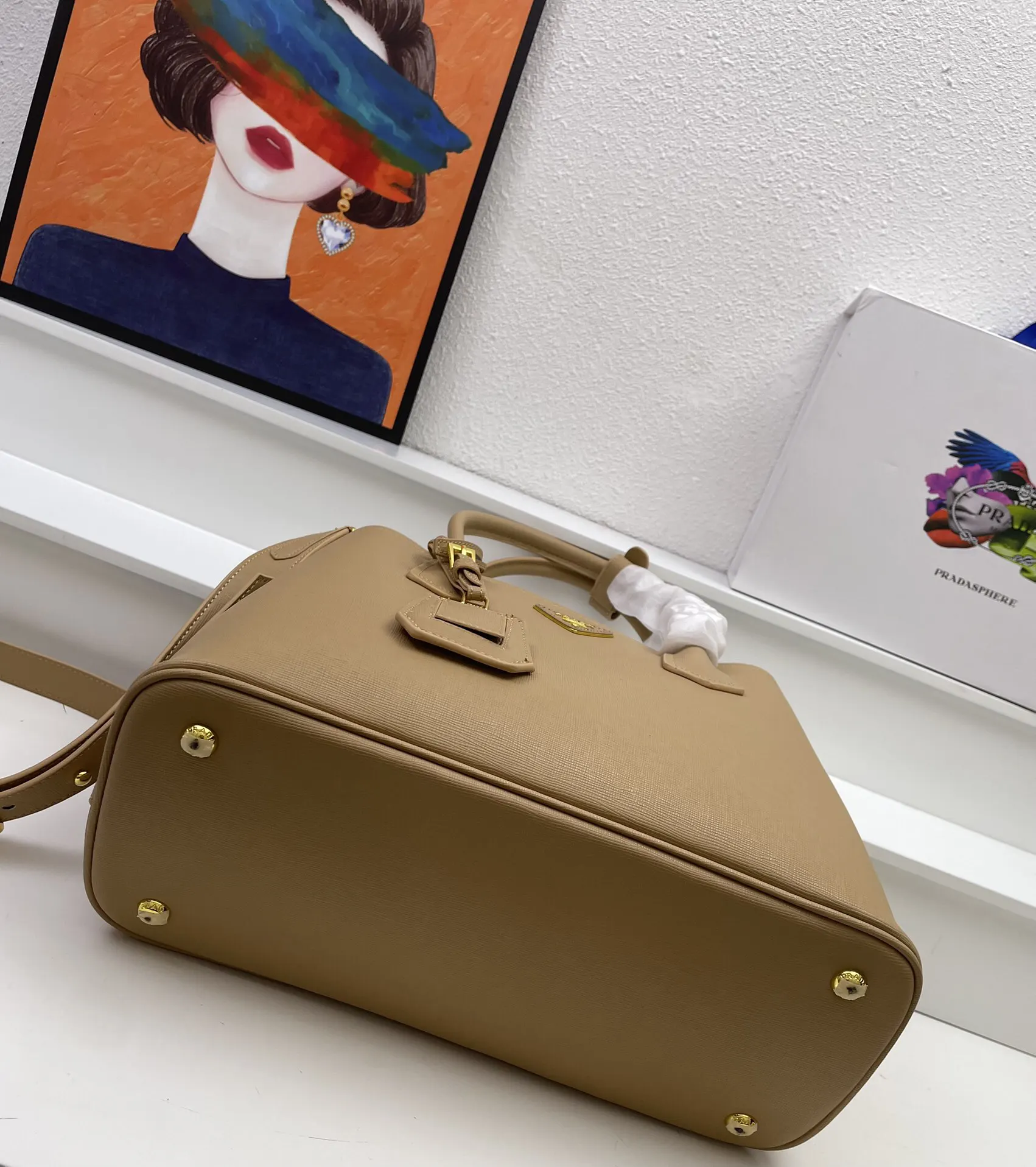 Prada Saffiano Tote Bag Lightweight Leather