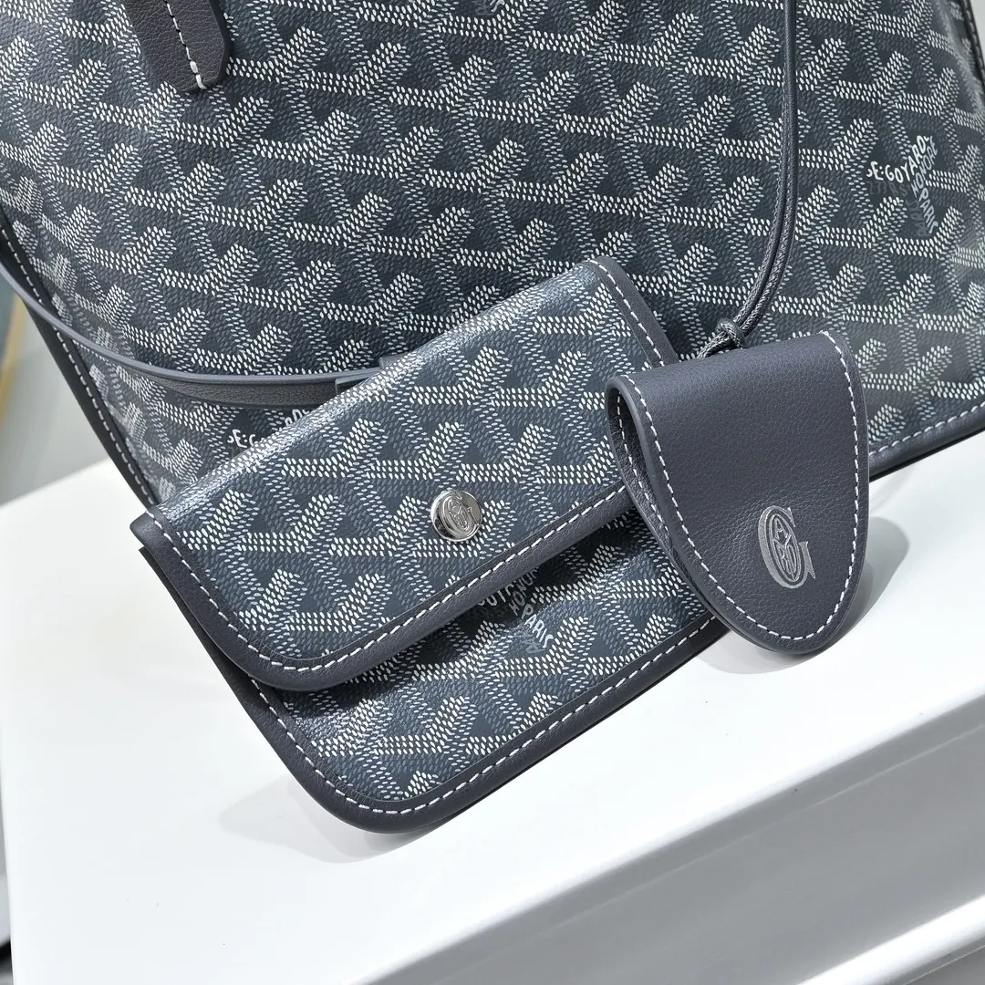 Goyard 牛皮 高 戈雅双面mini 王菲同款购物袋 头层牛皮 托特包 大容量托特款