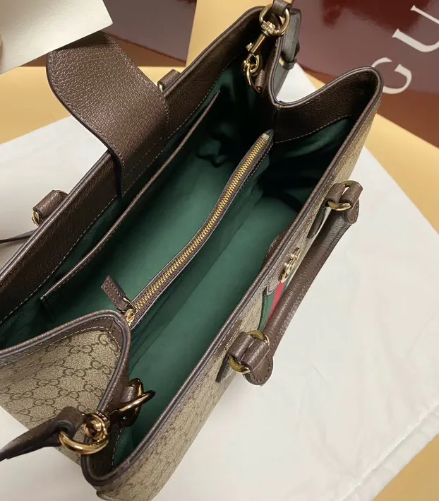 Gucci 棕色 米色 Ophidia托特包 尺寸 大容量托特款(數字9) Gucci 棕色 米色 Ophidia托特包 尺寸 大容量托特款(數字9)